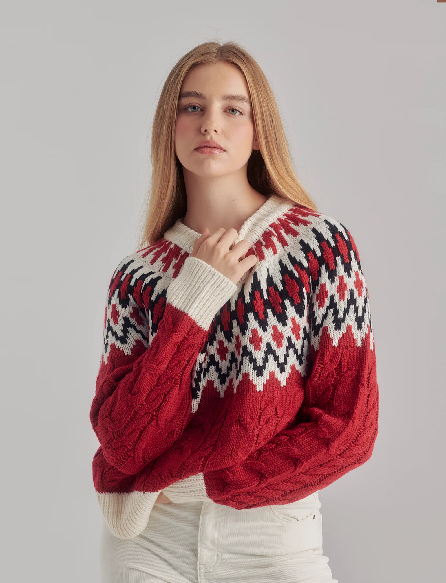 POLLOVER CON LAVORAZIONE JACQUARD TEMA NATALE - var 2 - Image 6