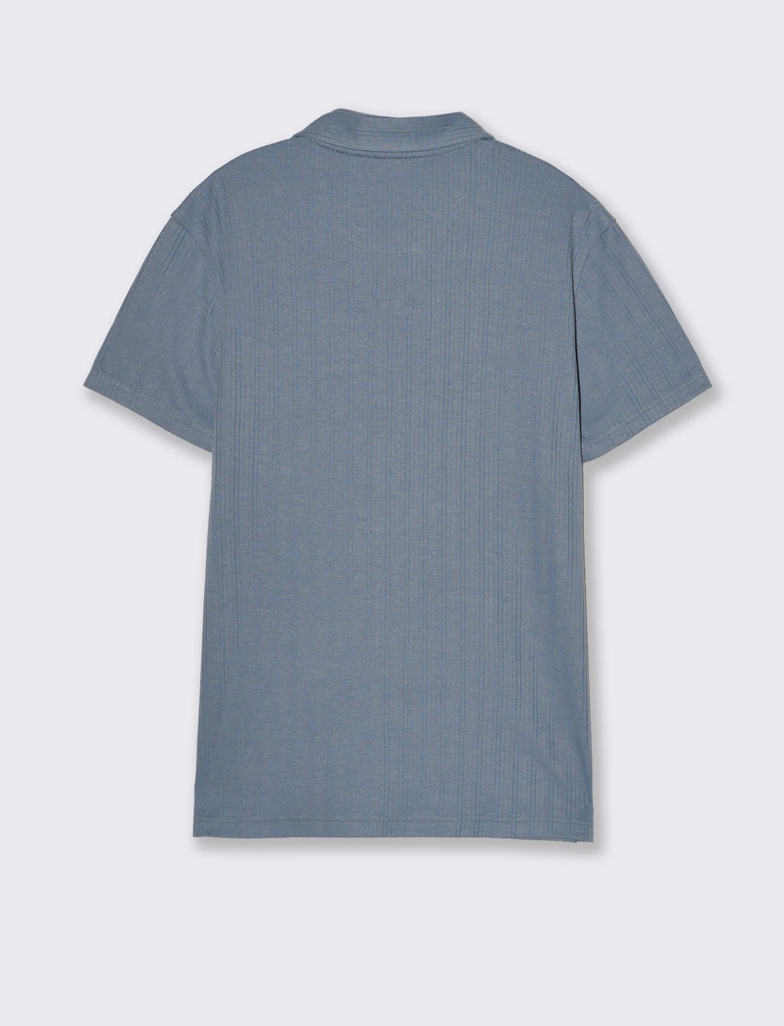 Polo a coste effetto maglia da uomo - CARTA DA ZUCCHERO - Image 2