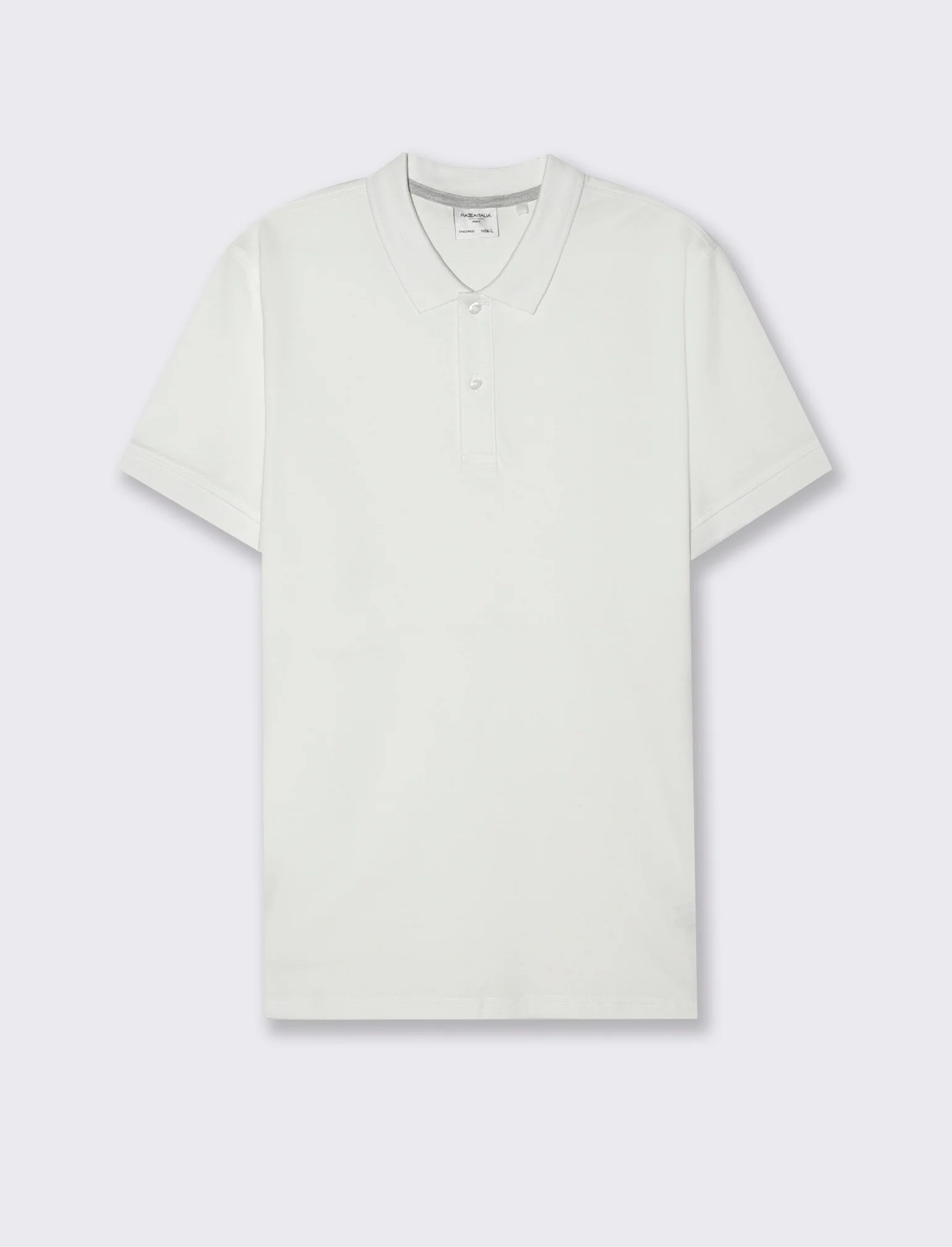 Polo basica in piquet da uomo - Bianco - Image 4