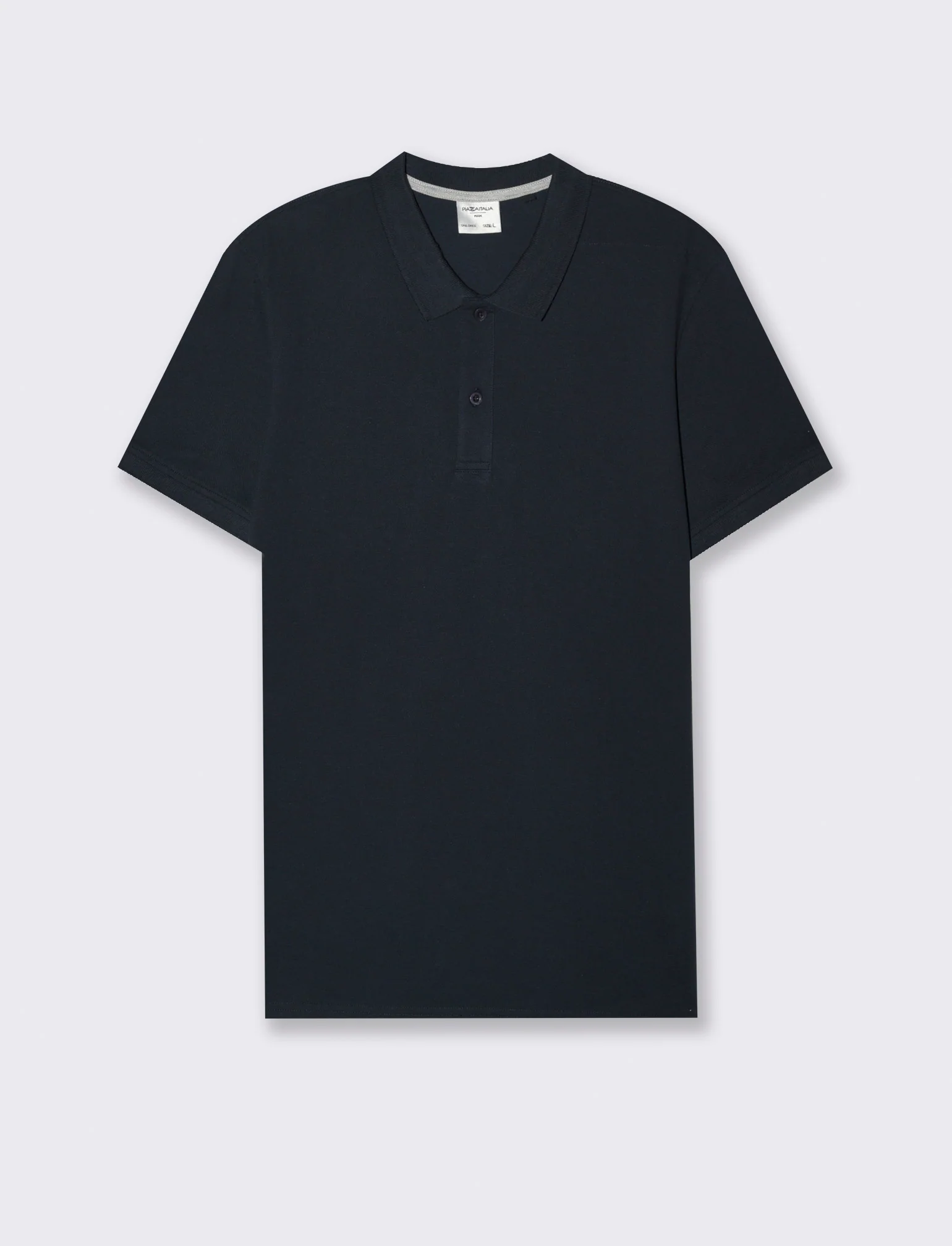 Polo basica in piquet da uomo - Blu - Image 4