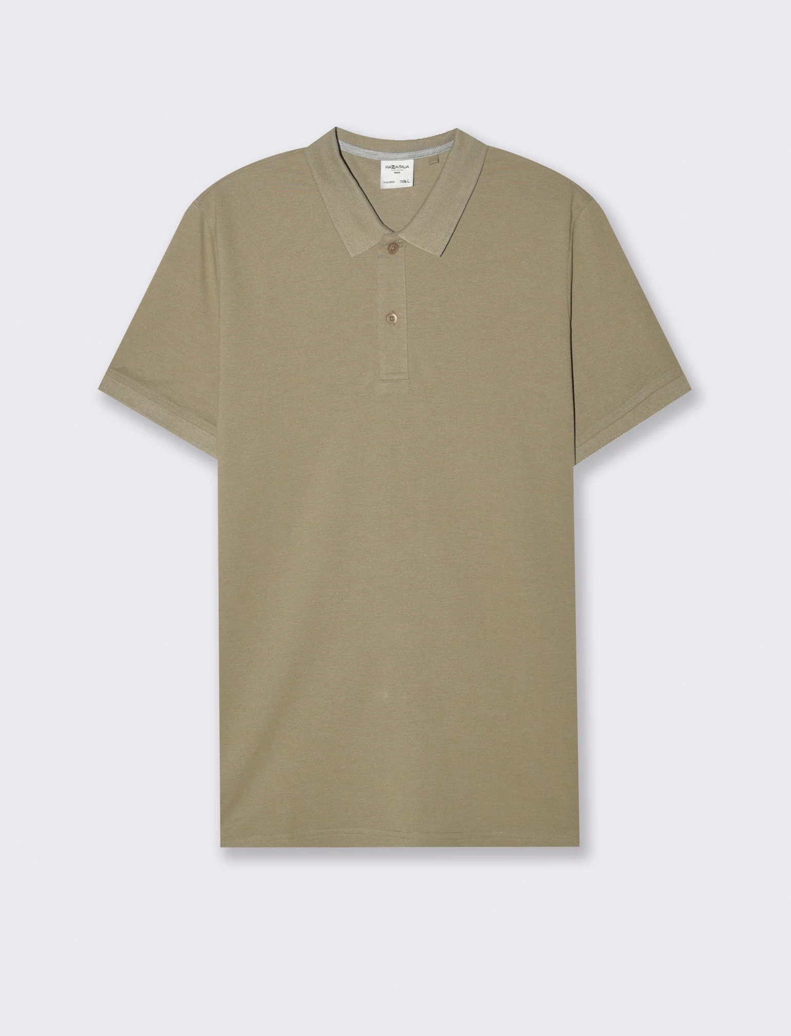 Polo basica in piquet da uomo - Verde salvia - Image 4