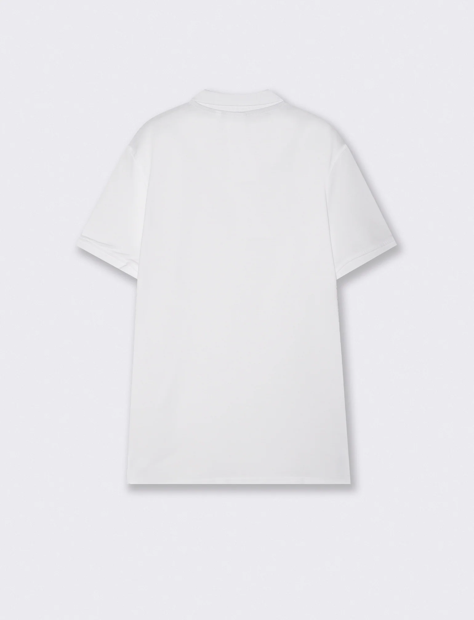 Polo Basica Regular Fit in Piquet - Bianco - Image 2