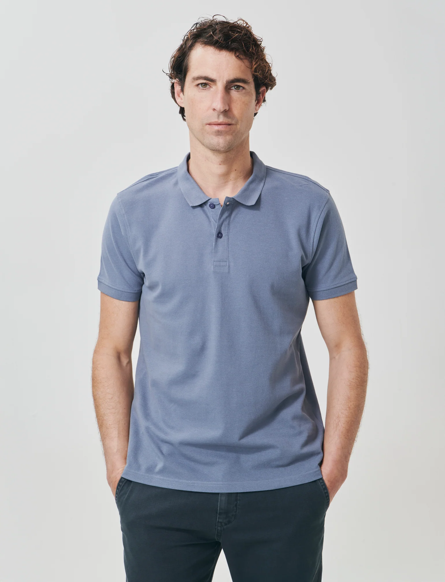 Polo Basica Regular Fit in Piquet - CARTA DA ZUCCHERO - Image 4