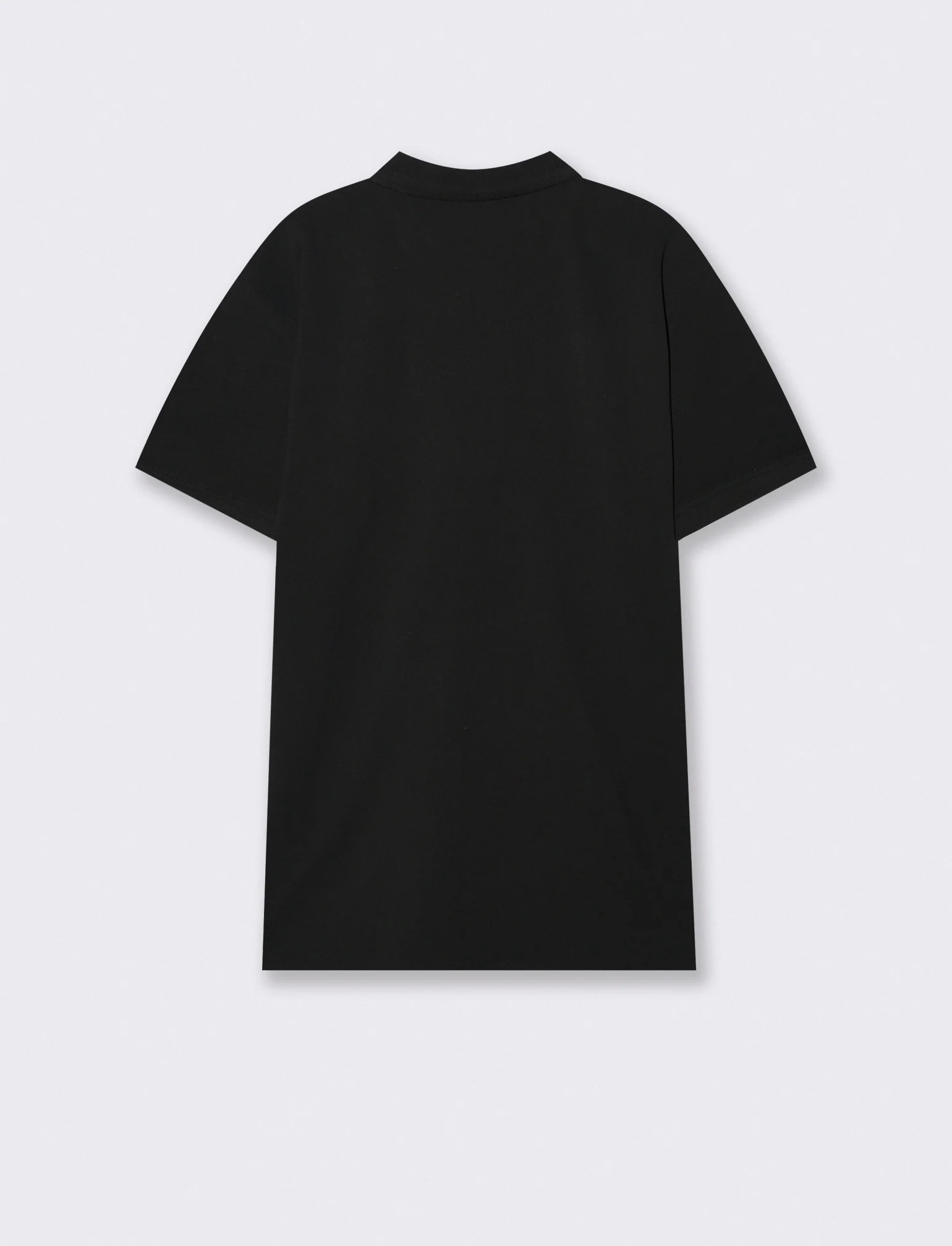 Polo Basica Regular Fit in Piquet - Nero - Image 2