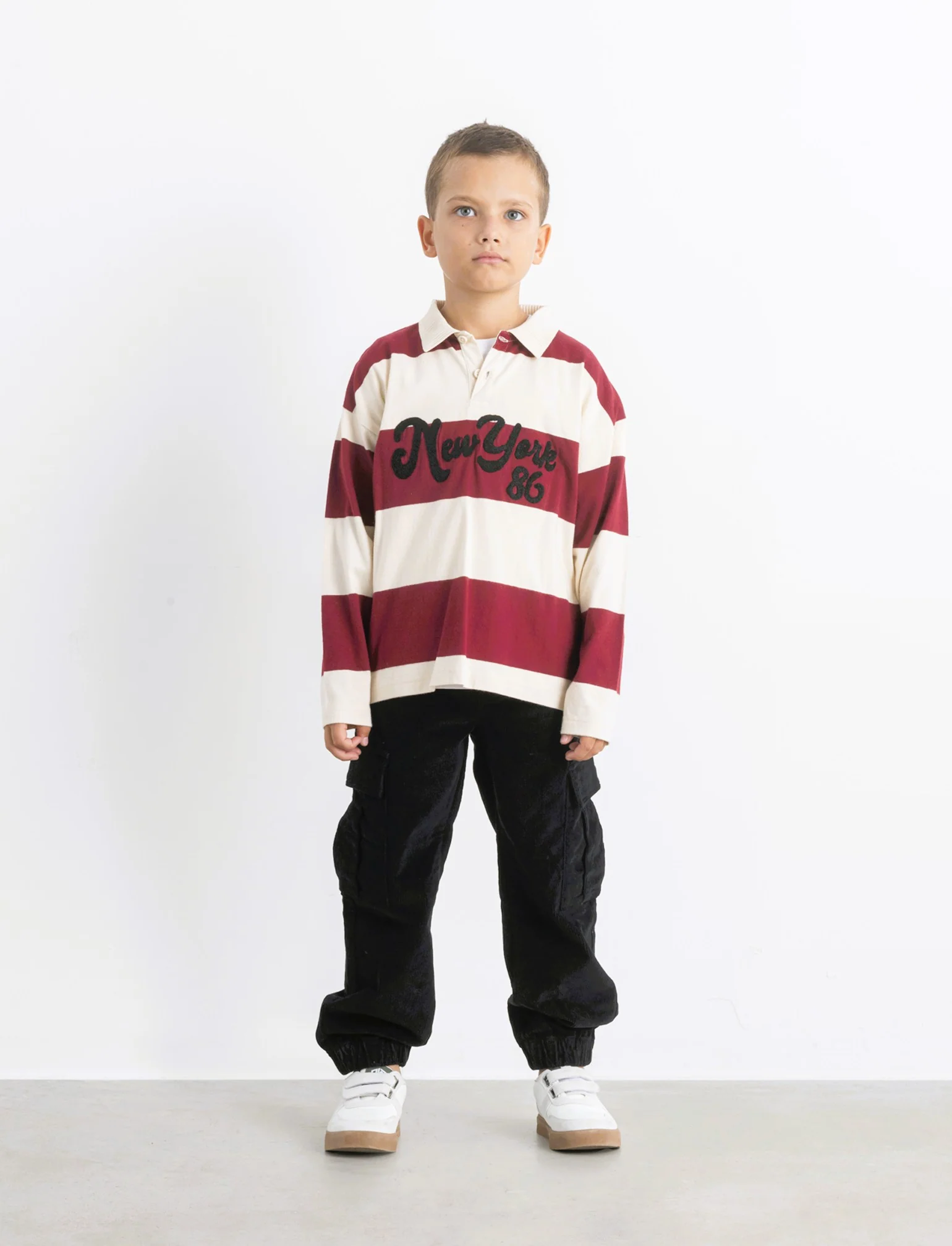 POLO CON RICAMO - Beige - Image 4