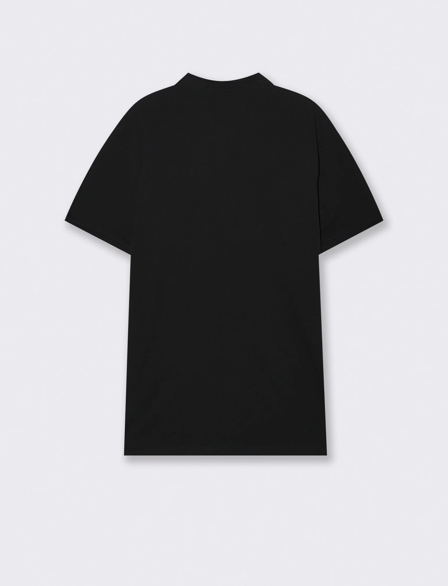 Polo coreana in piquet con colletto - Nero - Image 2