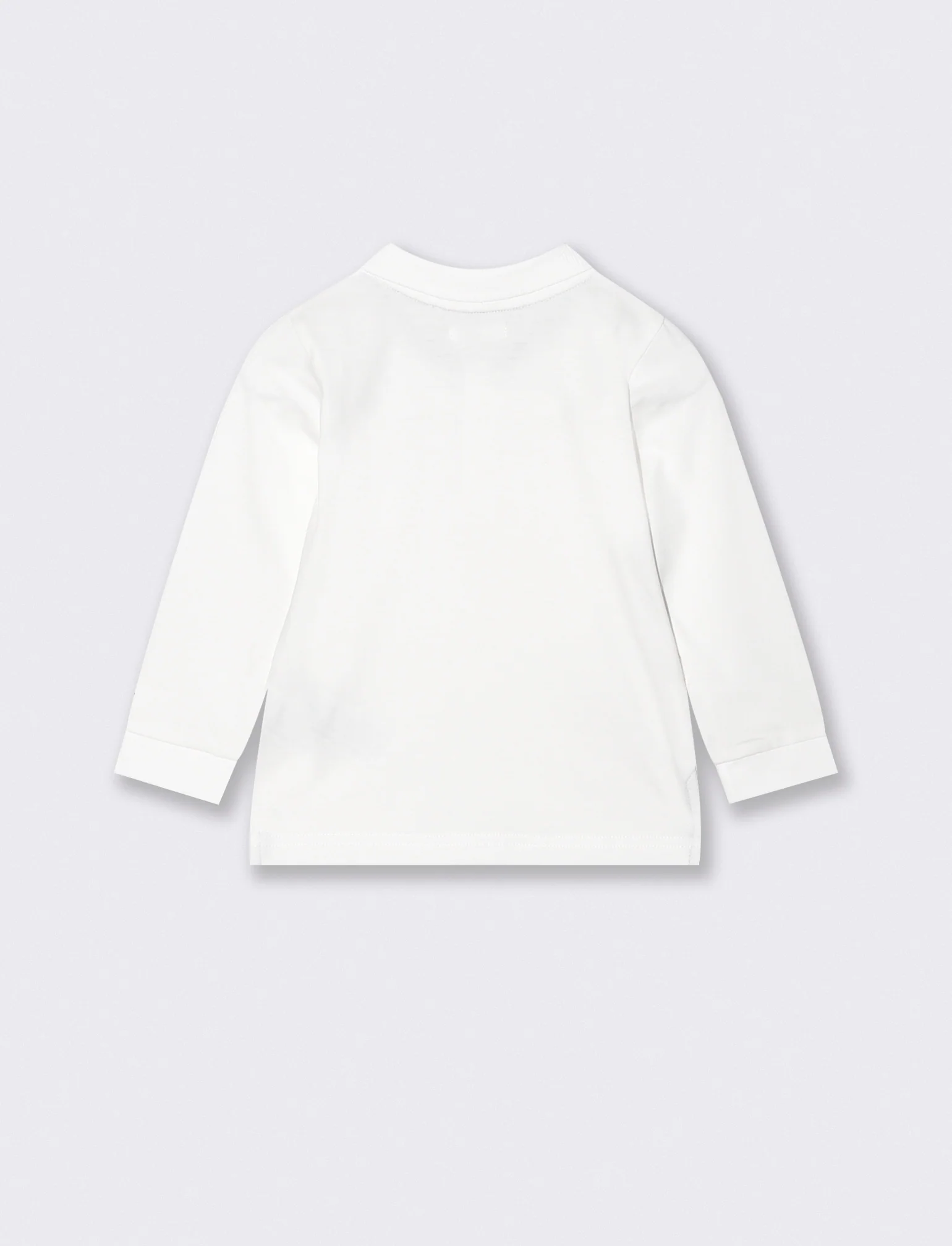 Polo in cotone con ricamo e inserti - Bianco latte - Image 2