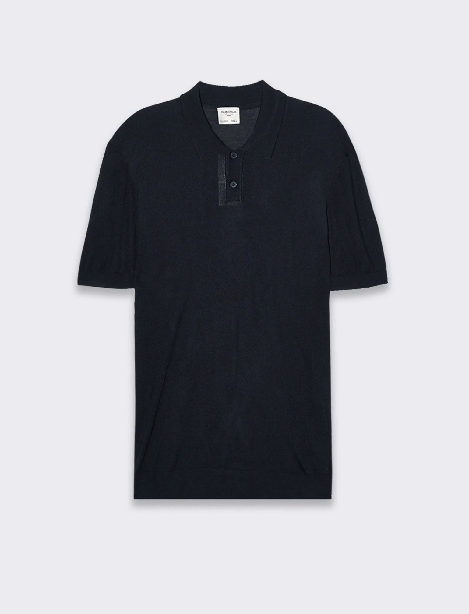 Polo in maglia sottile da uomo - Blu - Image 3