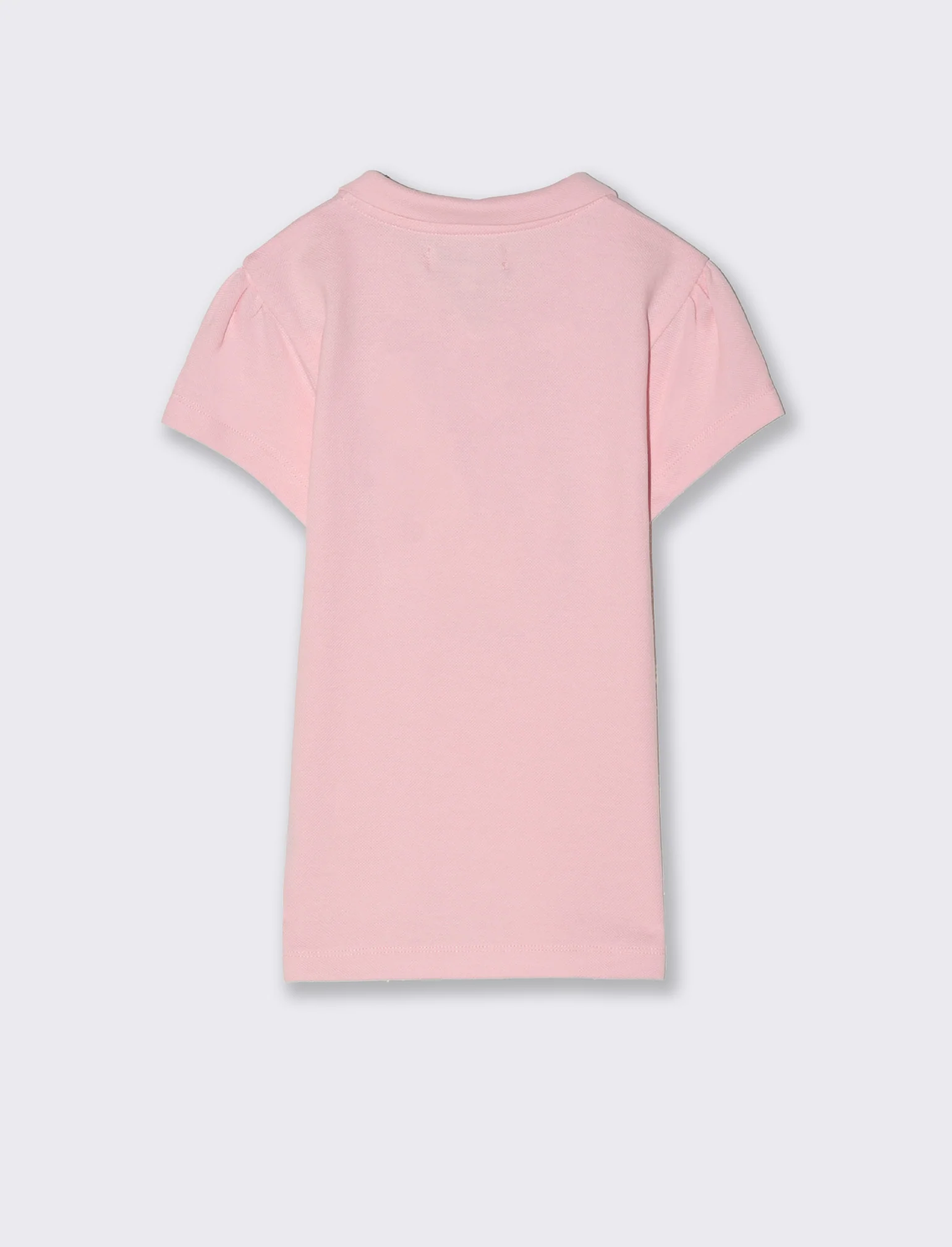 Polo in piquet da bambina - Rosa - Image 3
