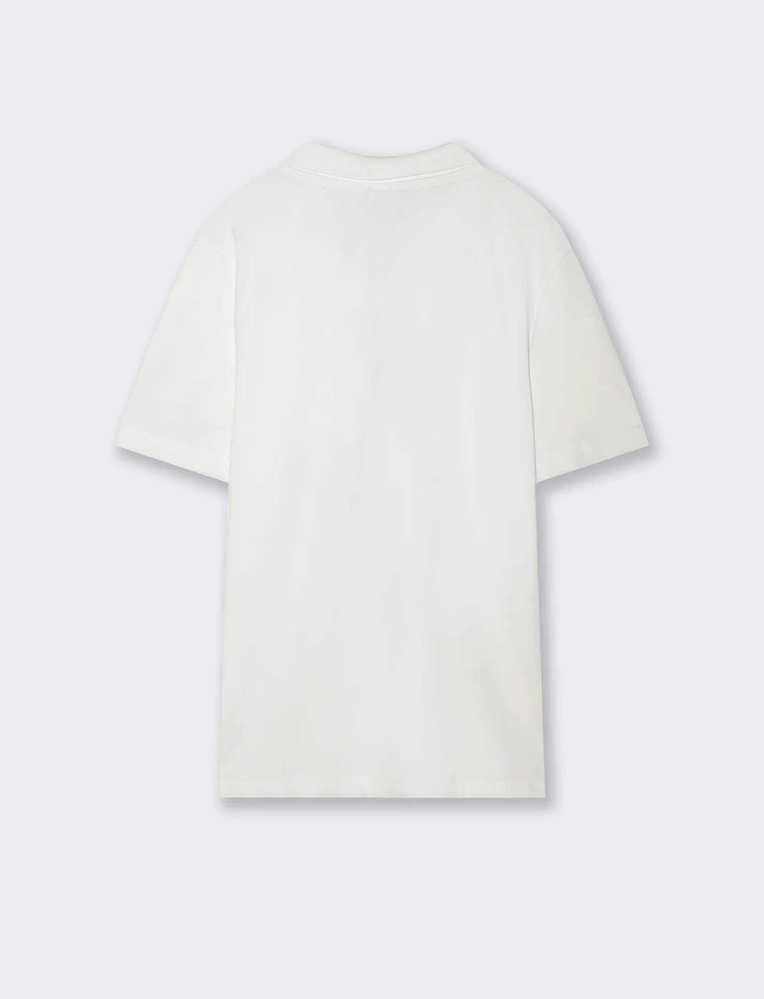Polo in piquet elasticizzato premium - Bianco - Image 2