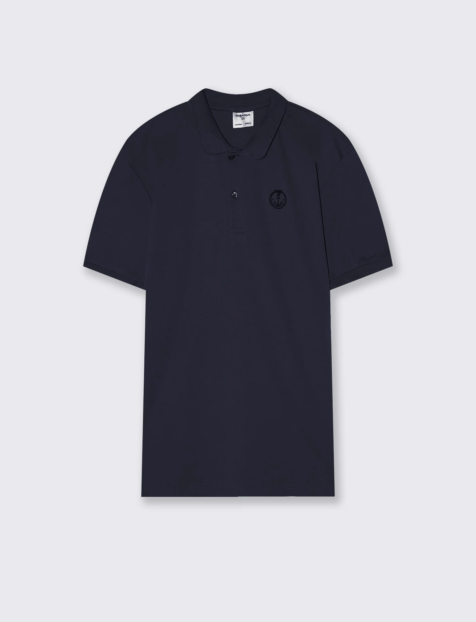 Polo premium in interlock mercerizzato - Blu