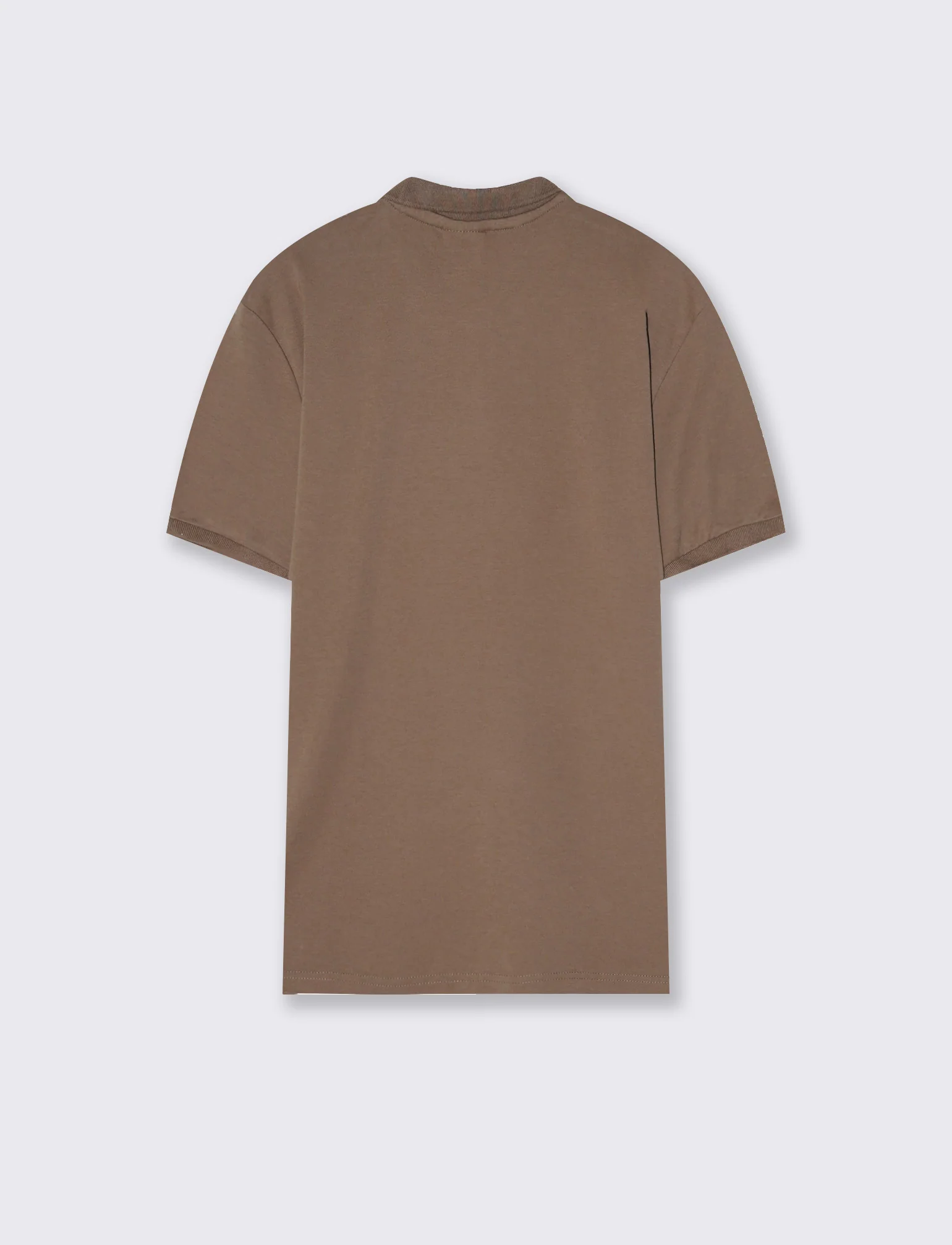 Polo premium in interlock mercerizzato - Grigio fango - Image 2