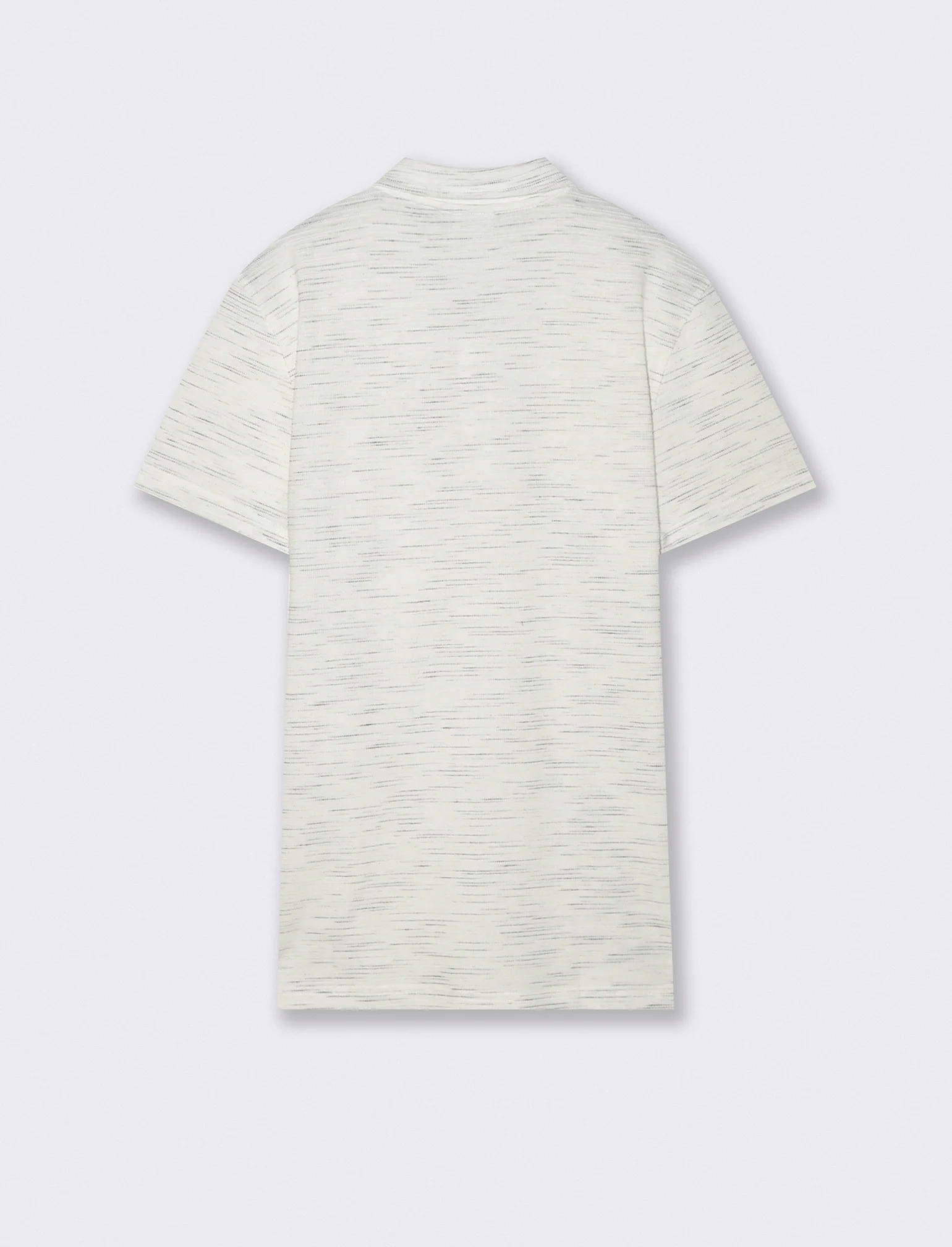 Polo Slub Injected con Colletto a Revers - Bianco - Image 2