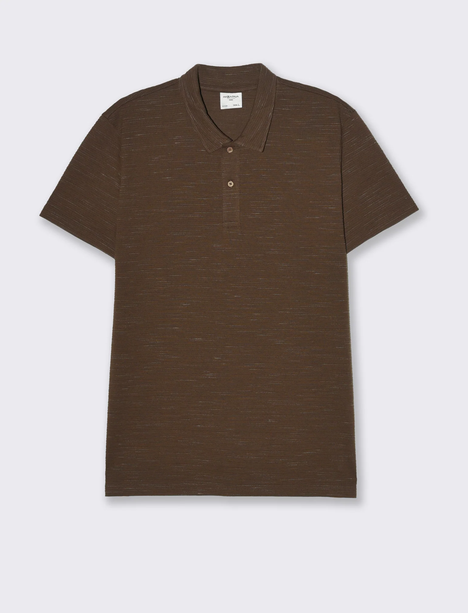 Polo struttura slub injected da uomo - Moro - Image 4