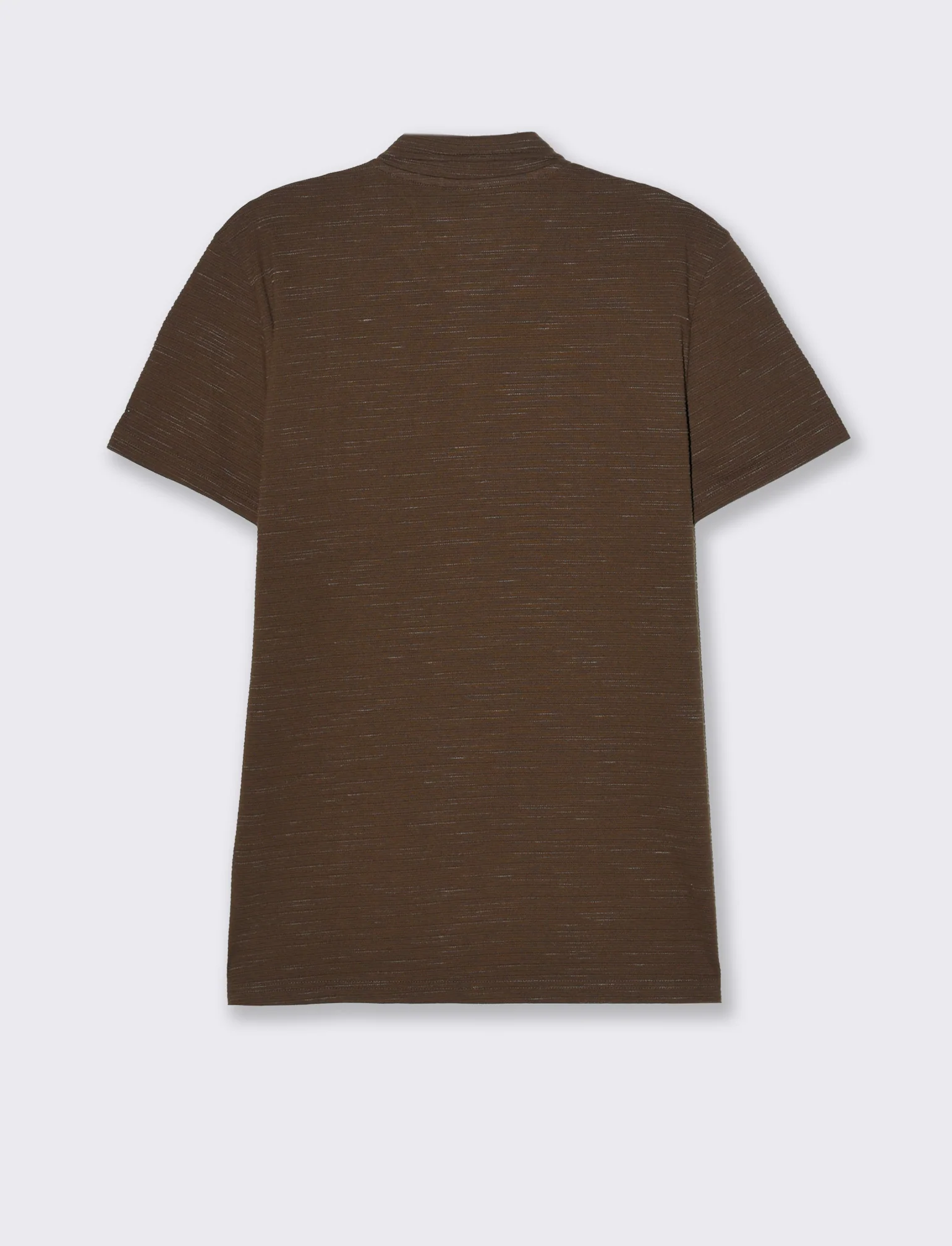 Polo struttura slub injected da uomo - Moro - Image 5