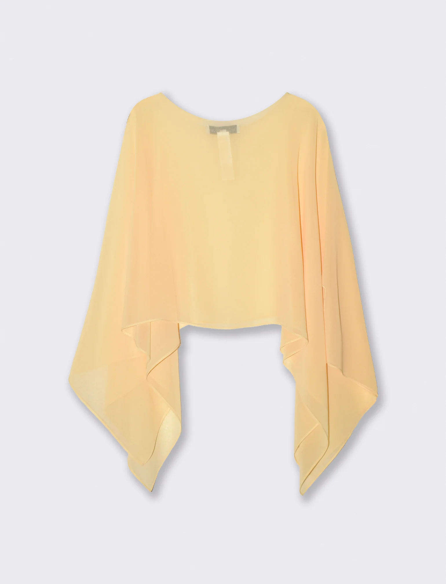 Poncho Mantella con Scollo a Barca - Vaniglia - Image 2
