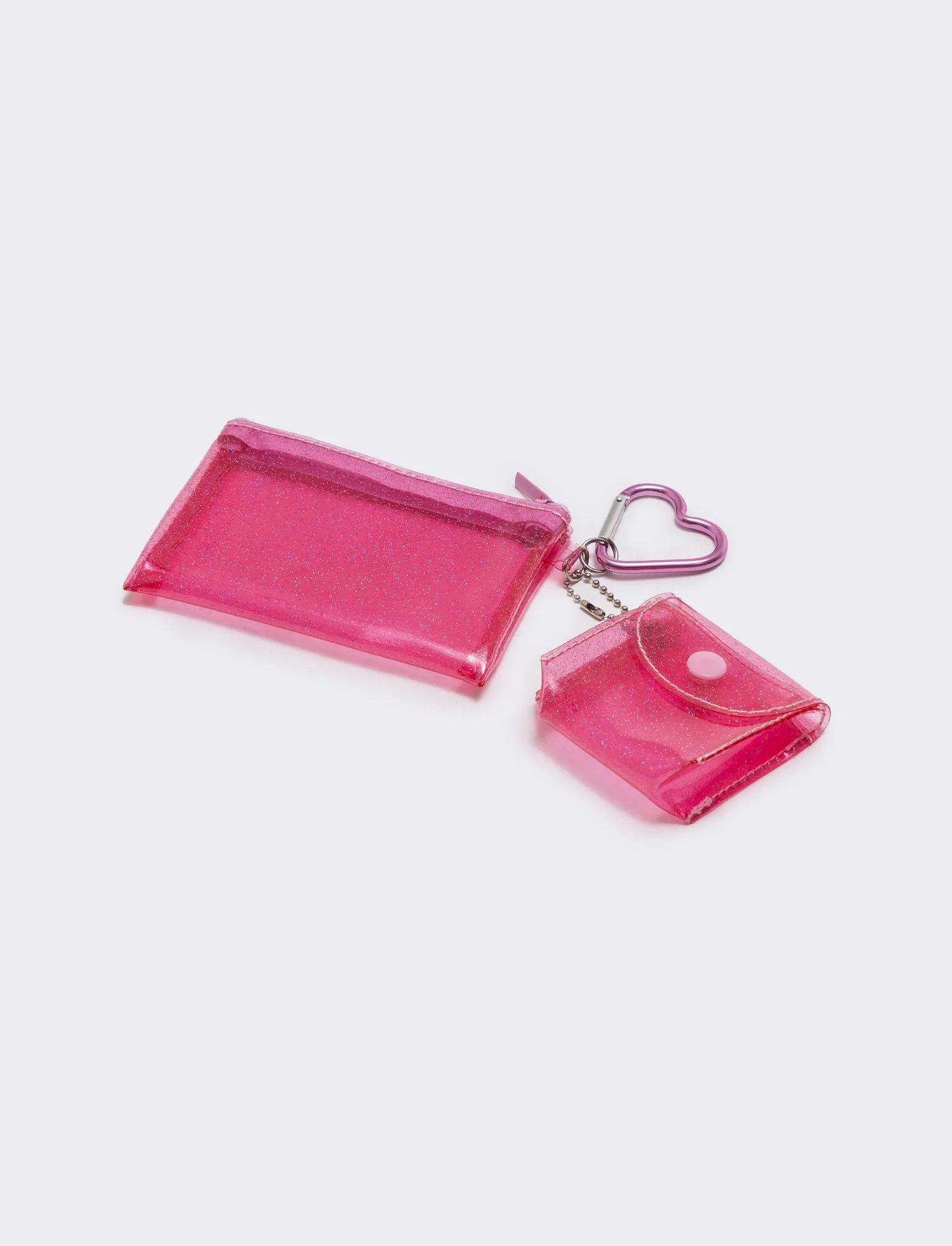 Portachiavi bambina con zip e cuffie - Rosa - Image 2