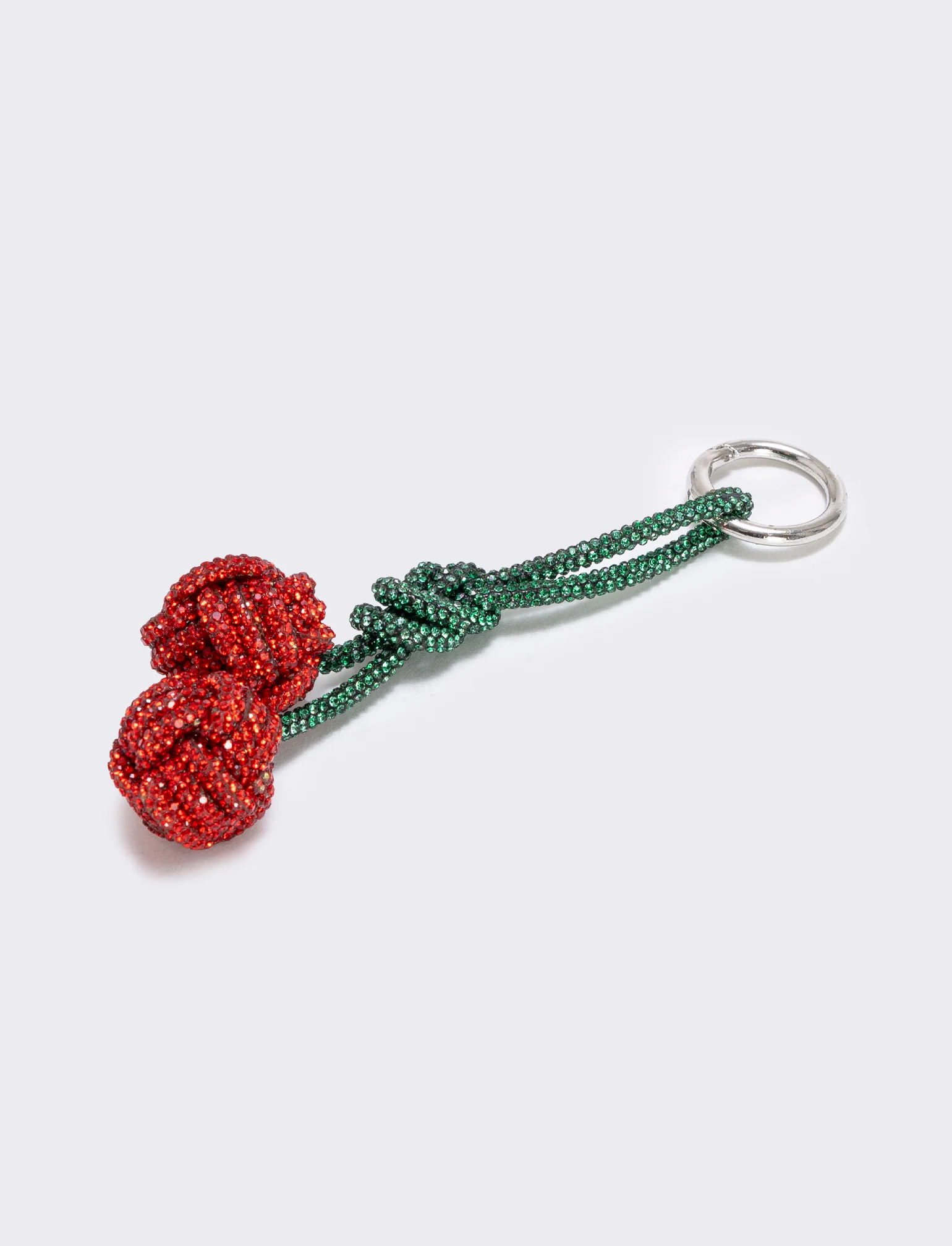 Portachiavi ciliegie strass - Rosso - Image 2