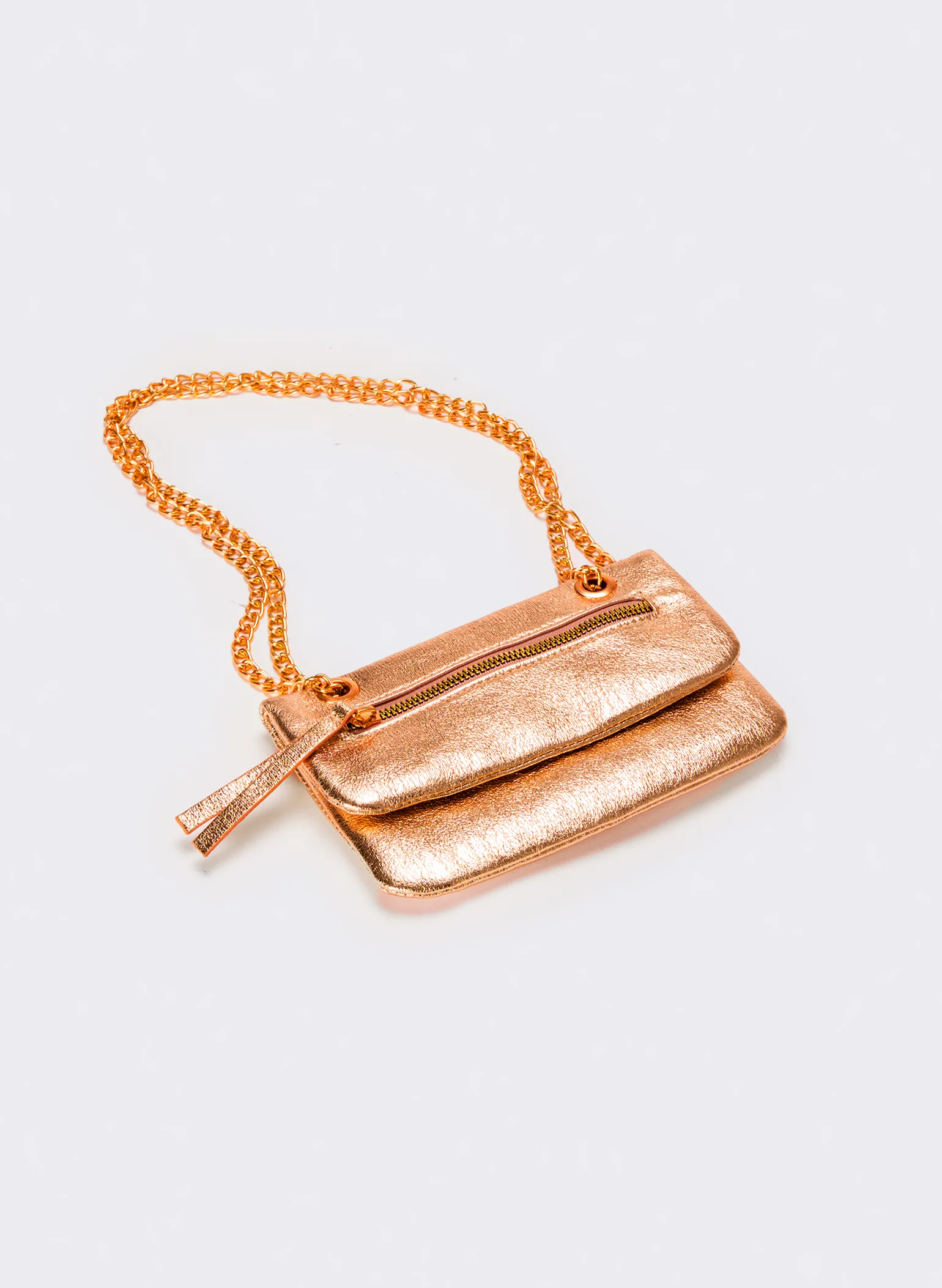 Portafogli donna con patta e tracolla - Rosa - Image 2