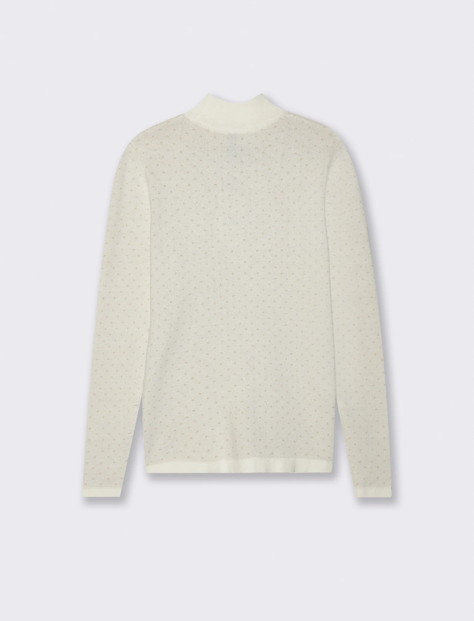 PULLOVER A COLLO ALTO - Avorio - Image 2