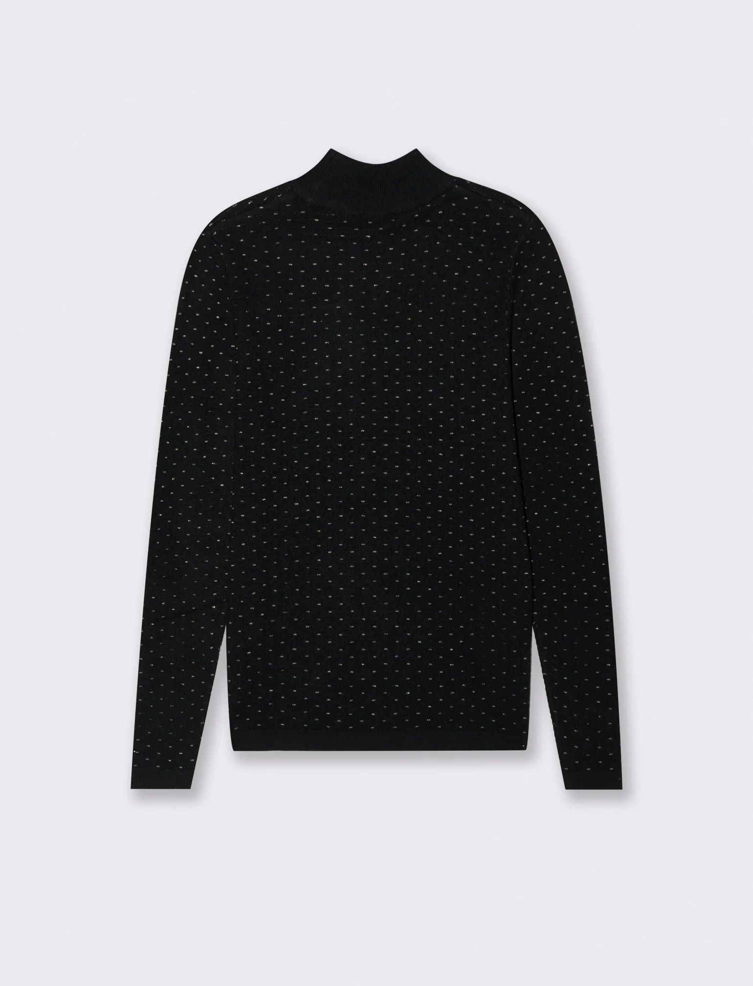 PULLOVER A COLLO ALTO - Nero