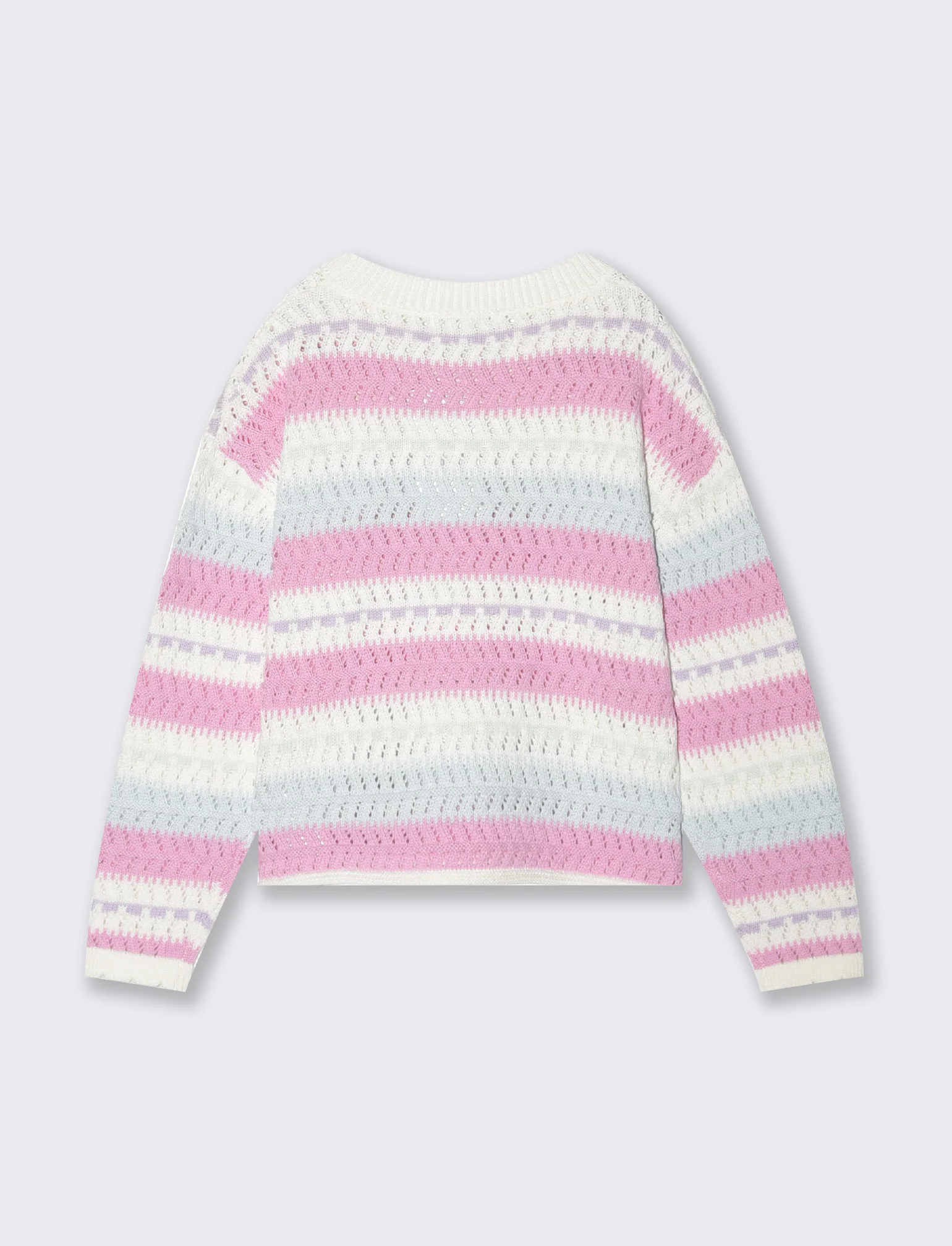 Pullover a righe colorate da bambina - Multicolore - Image 3