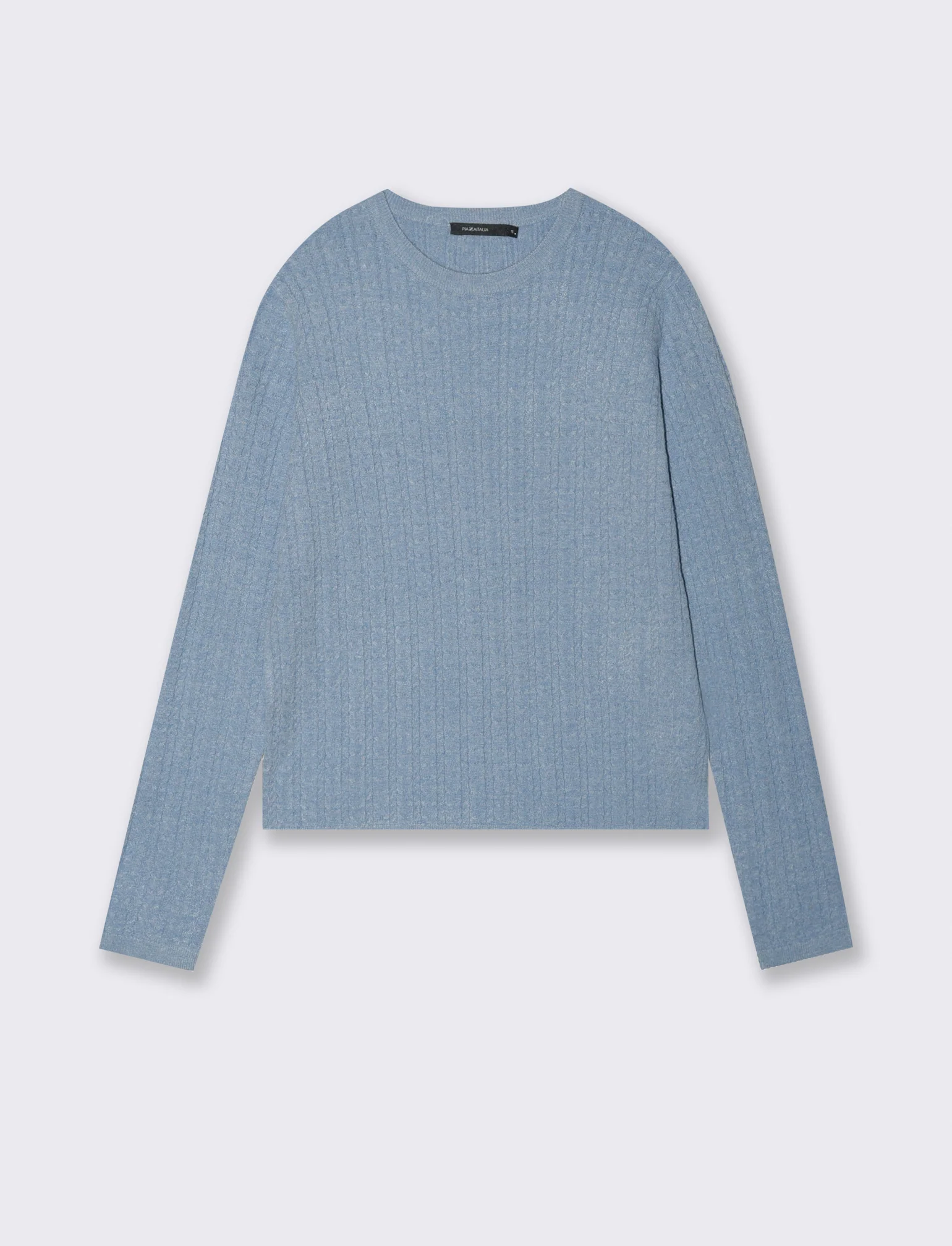 PULLOVER A TRECCE - Denim