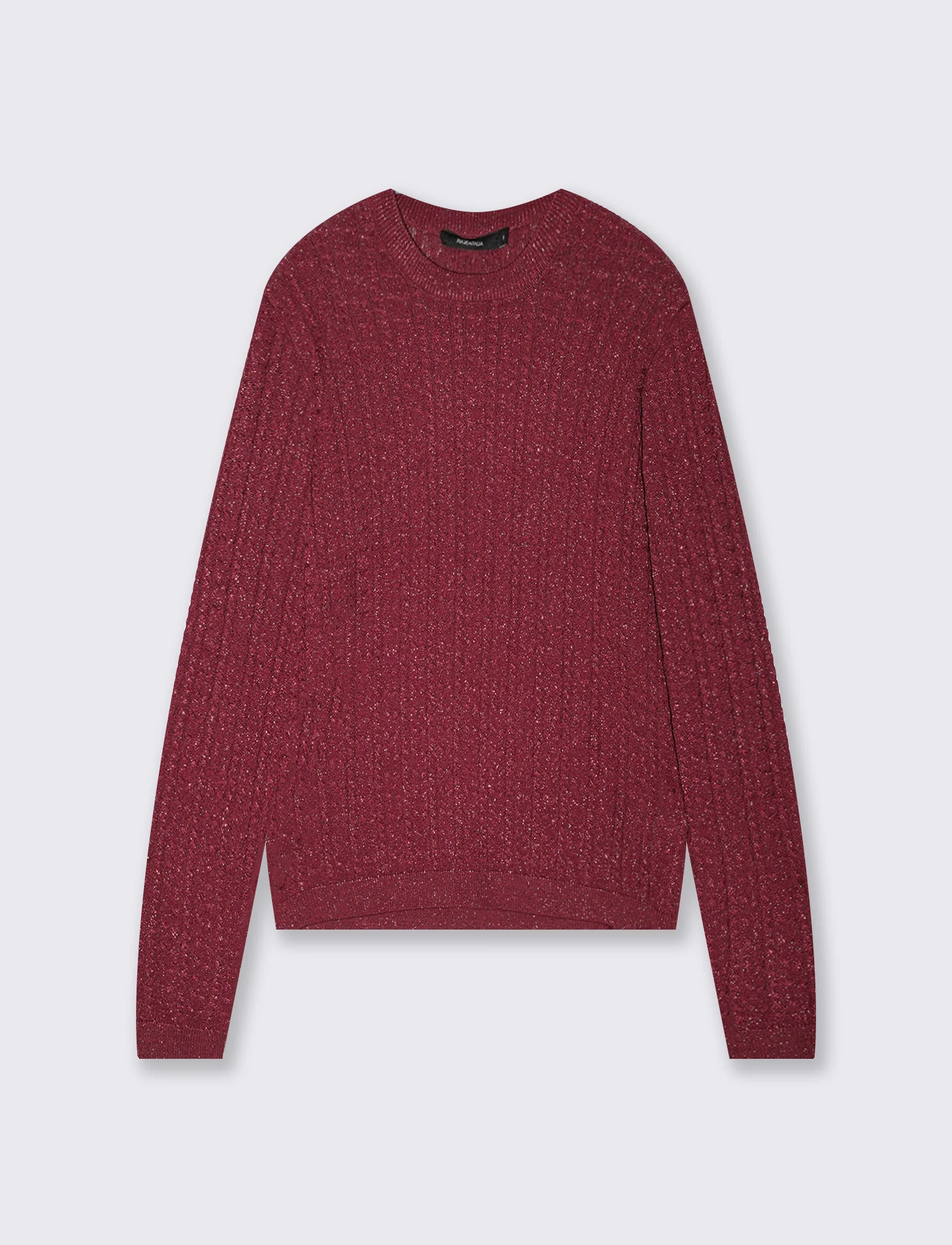 PULLOVER A TRECCE - Ruggine