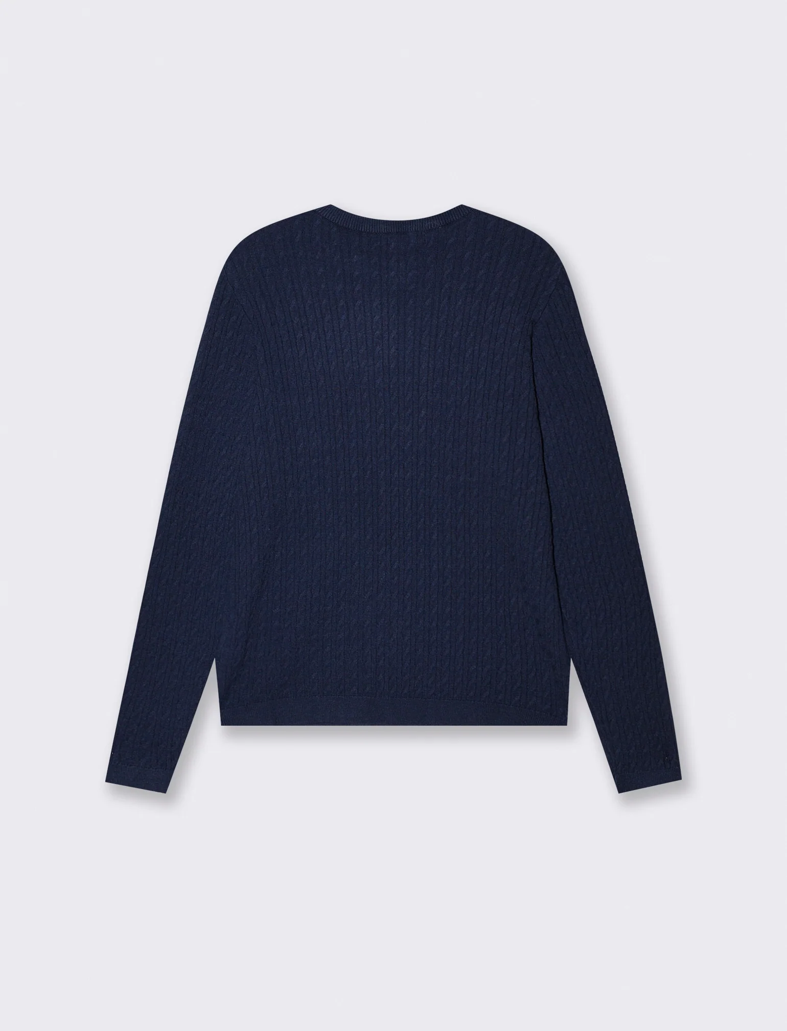 PULLOVER A TRECCE - Verde petrolio - Image 2
