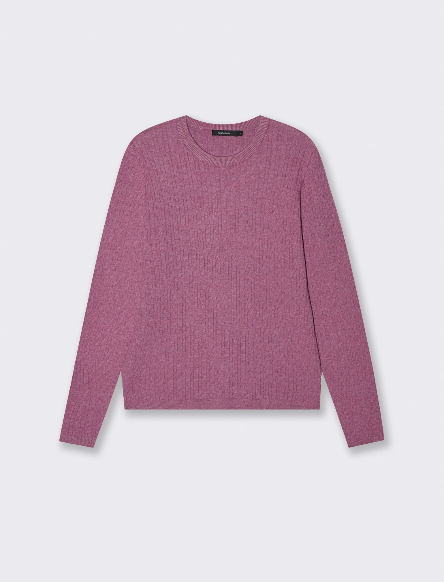 PULLOVER A TRECCE - Viola malva