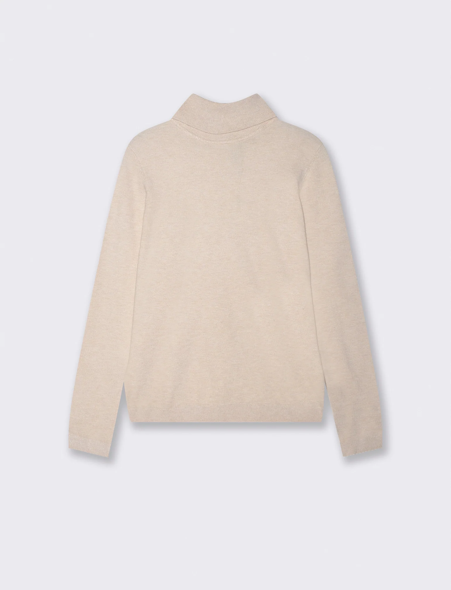 PULLOVER BASICO COLLO ALTO - Avorio