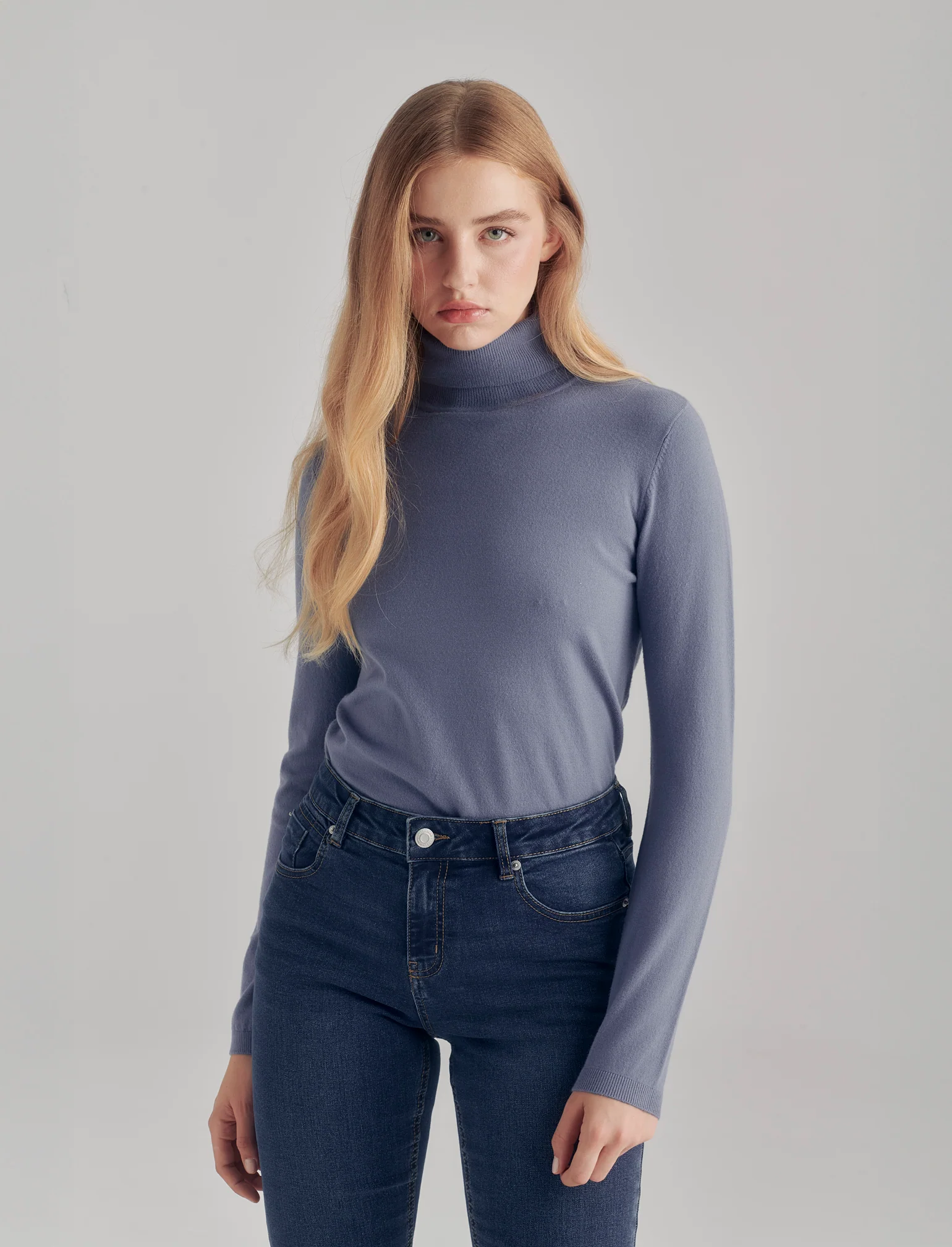 PULLOVER BASICO - Denim - Image 3