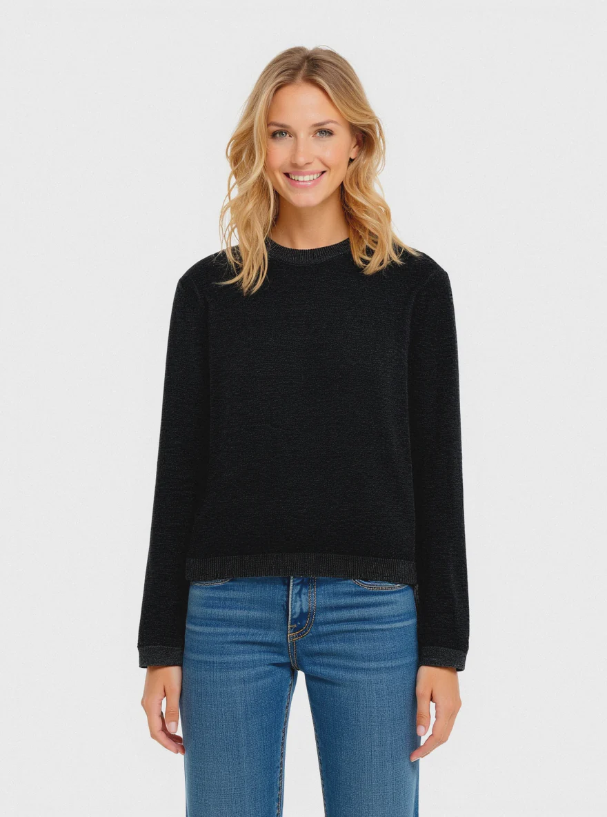 PULLOVER BASICO - Nero