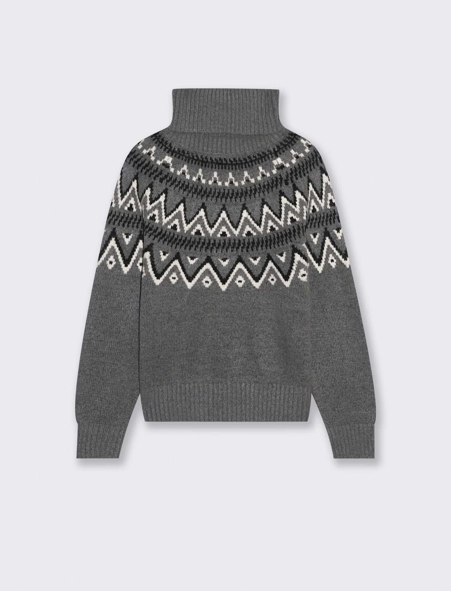 PULLOVER COLLO ALTO - Grigio scuro - Image 2