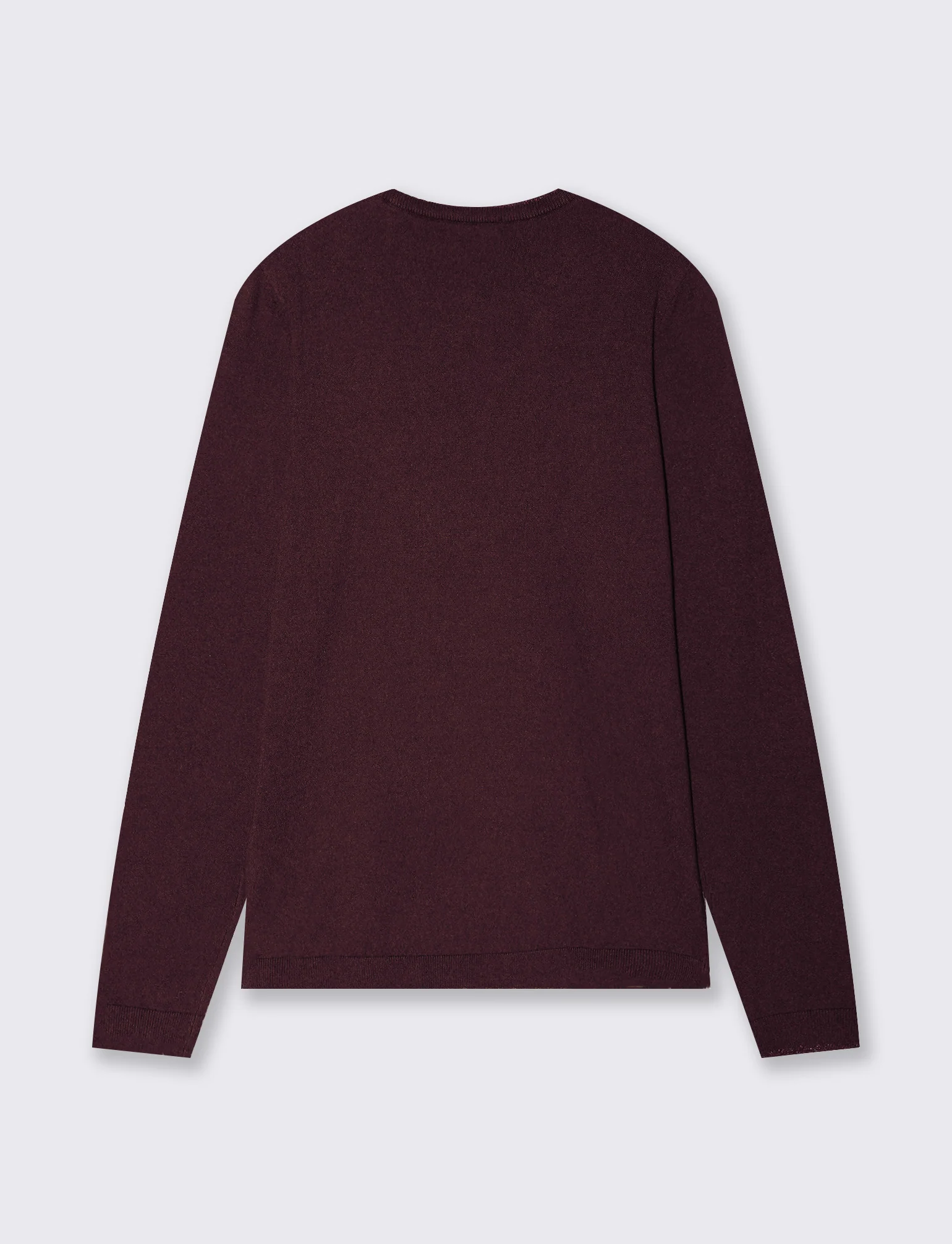 PULLOVER CON BORDINO IN TESSUTO CON LUREX - Bordeaux - Image 2