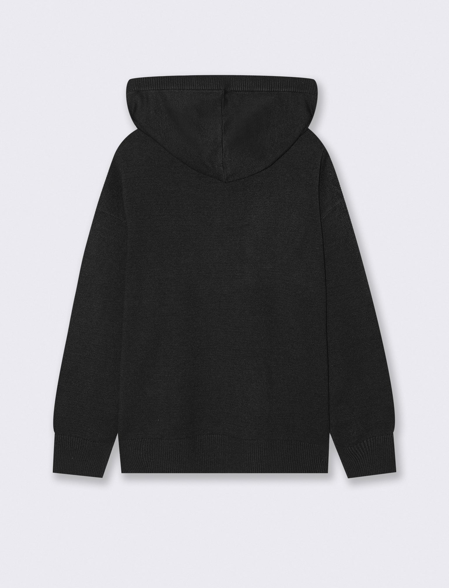PULLOVER CON CAPPUCCIO - Nero - Image 2