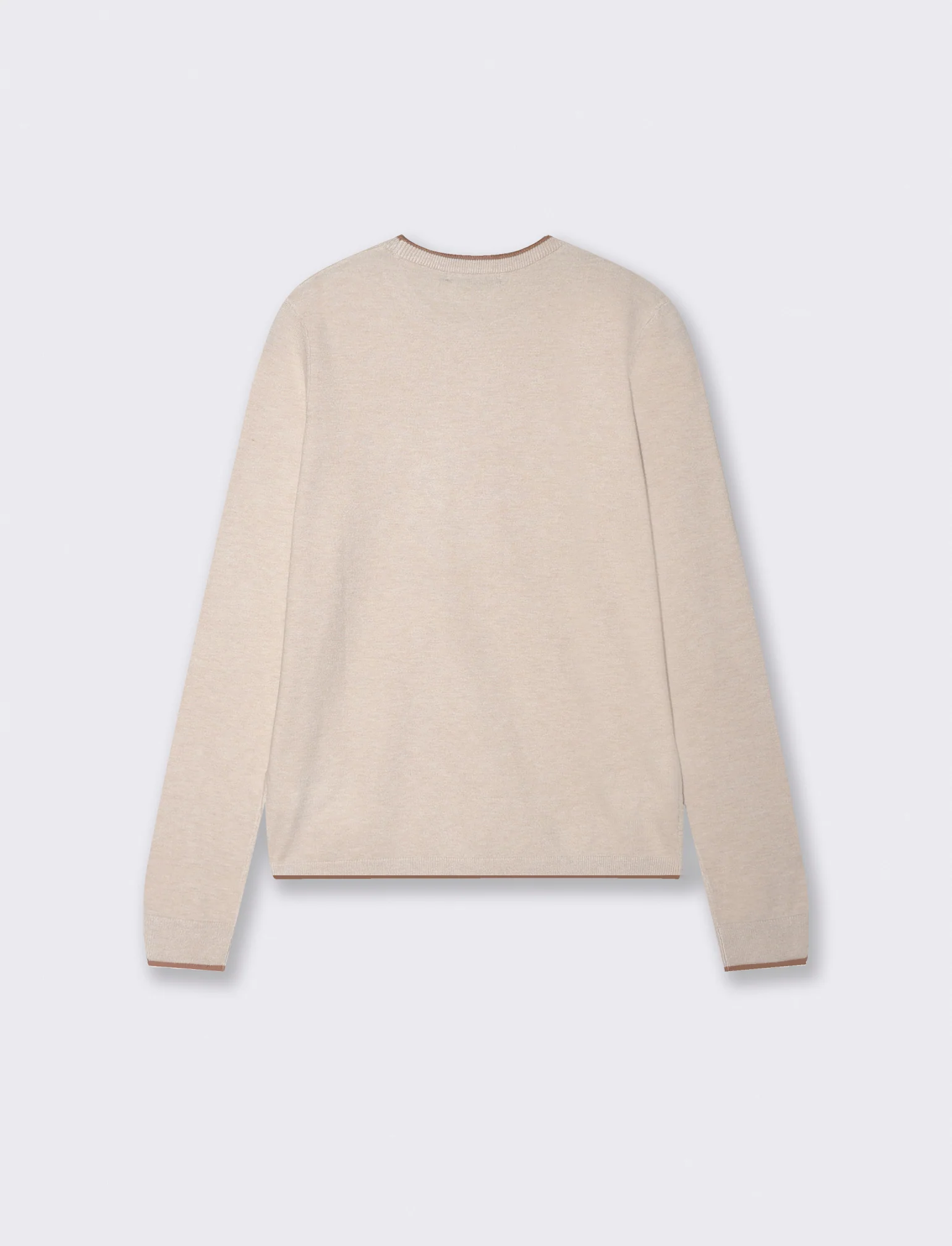 PULLOVER CON CONTRASTO - Avorio - Image 2