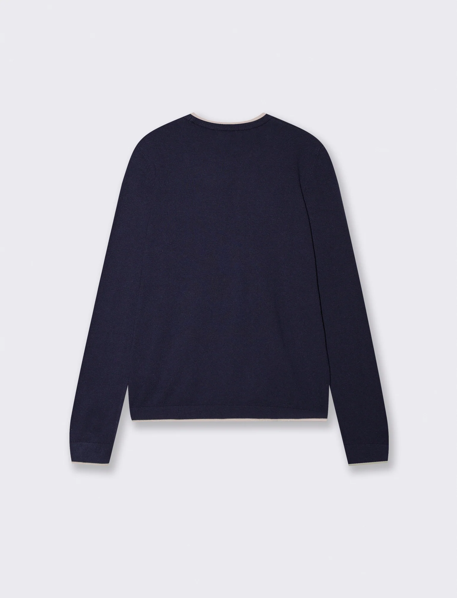 PULLOVER CON CONTRASTO - Blu - Image 2