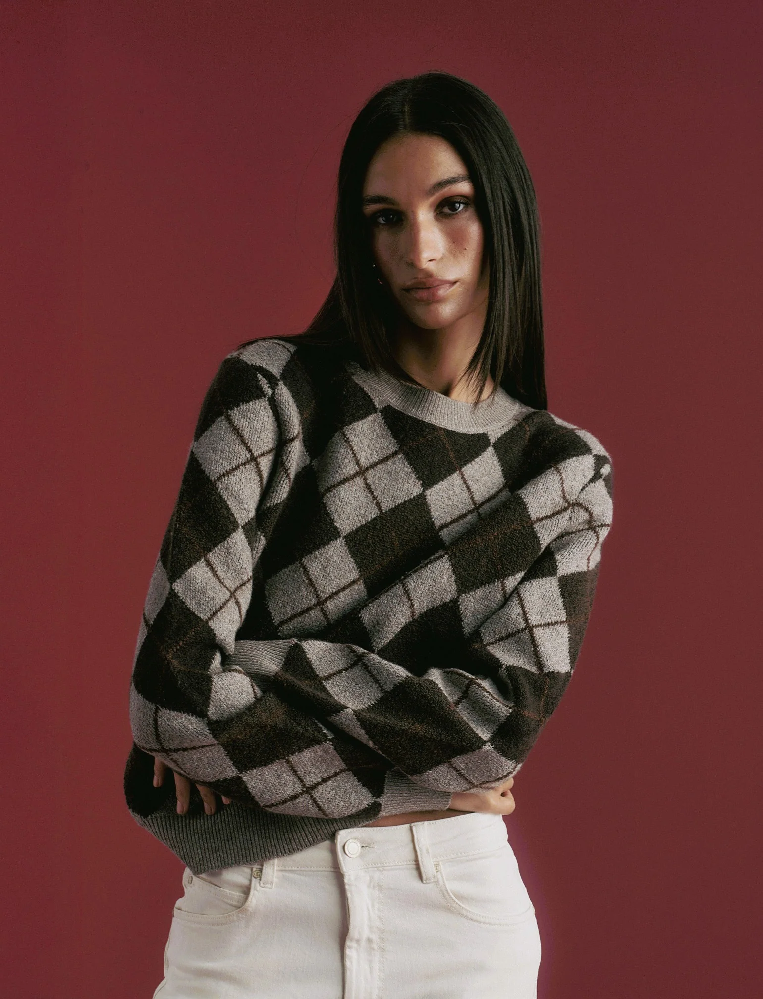 PULLOVER CON FANTASIA A ROMBI - var 1 - Image 3