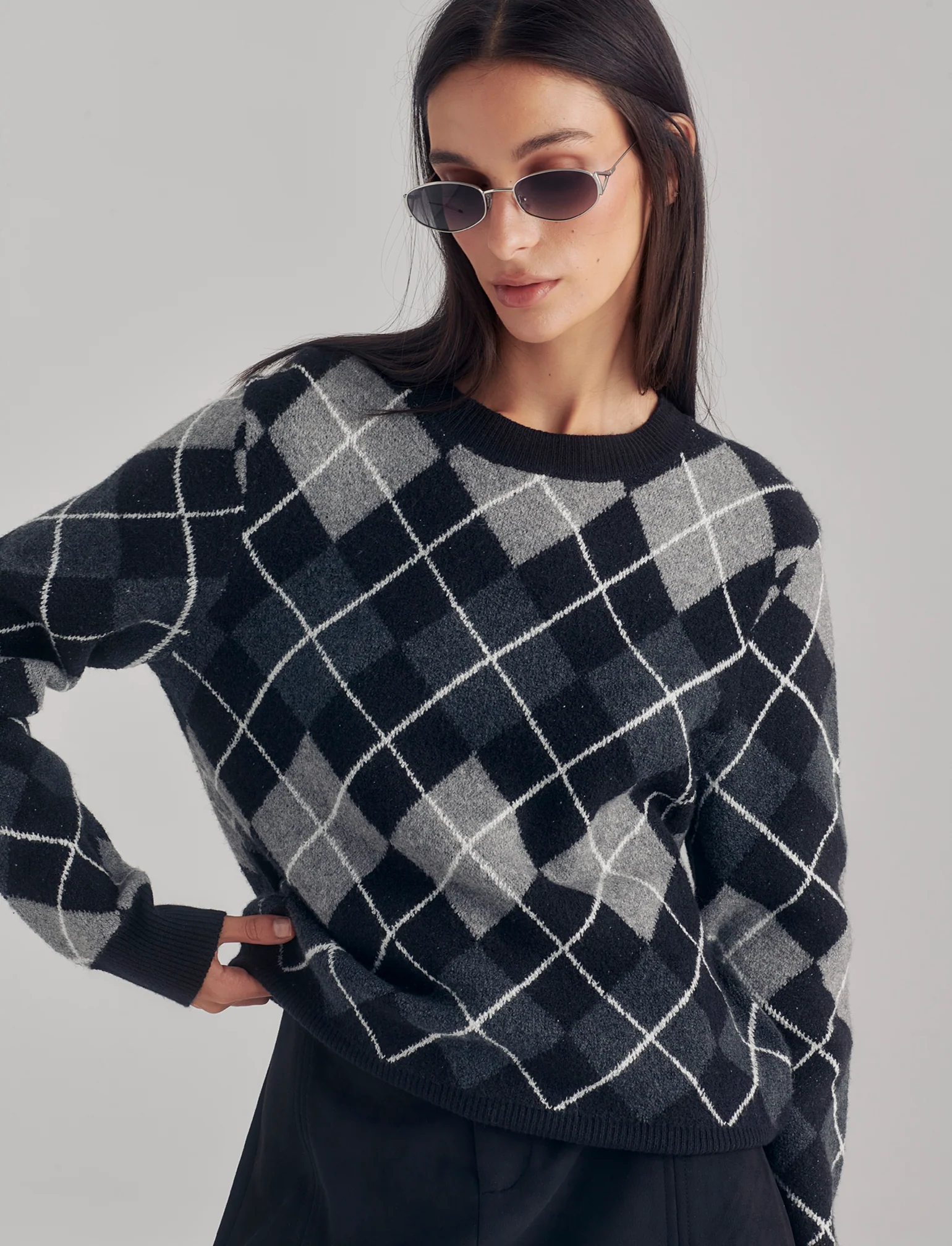 PULLOVER CON FANTASIA A ROMBI - var 2 - Image 3