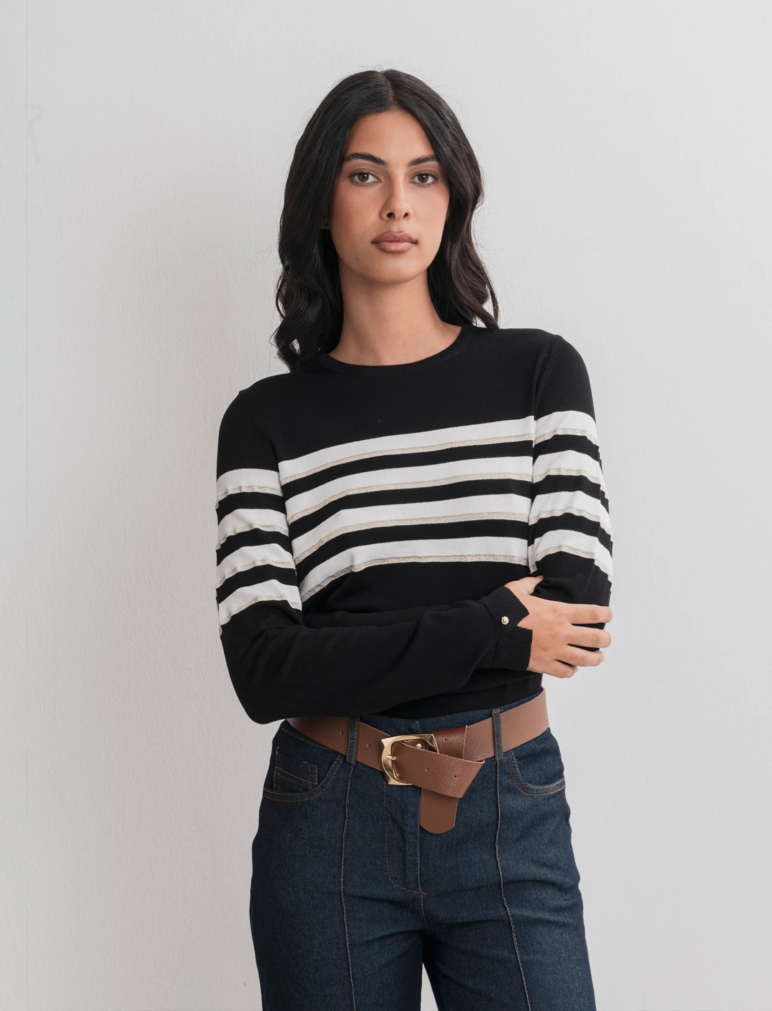 PULLOVER CON FANTASIA A STRISCE - var 1 - Image 4
