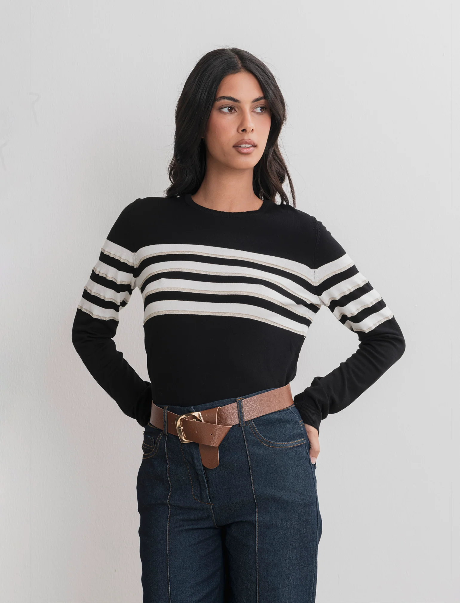 PULLOVER CON FANTASIA A STRISCE - var 1 - Image 5