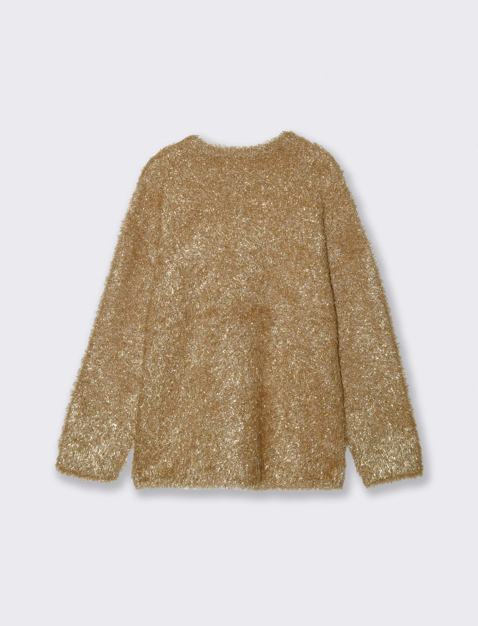 PULLOVER CON FIBRA METALLIZZATA - Oro - Image 2