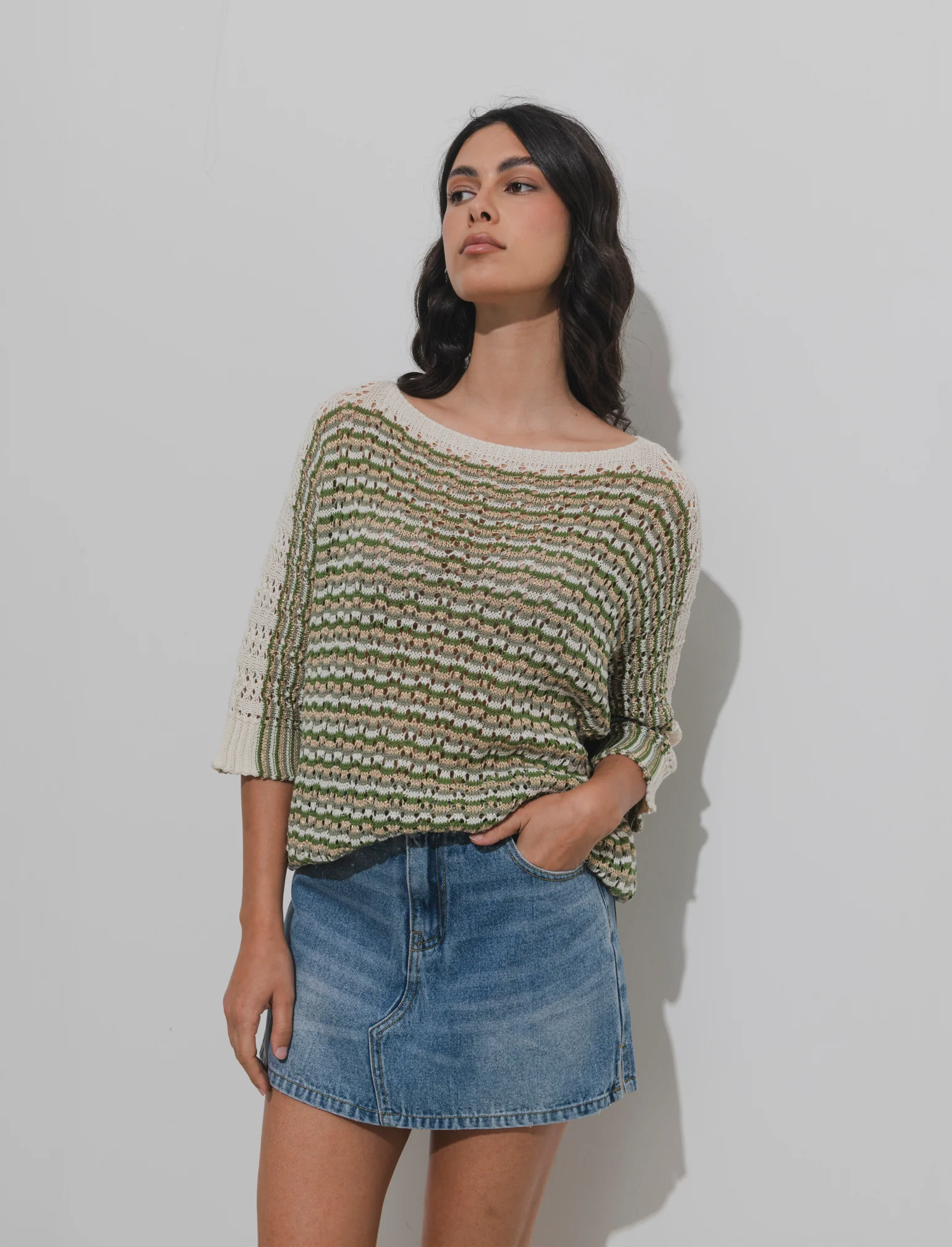 Pullover con maniche a tre quarti - var 1 - Image 2