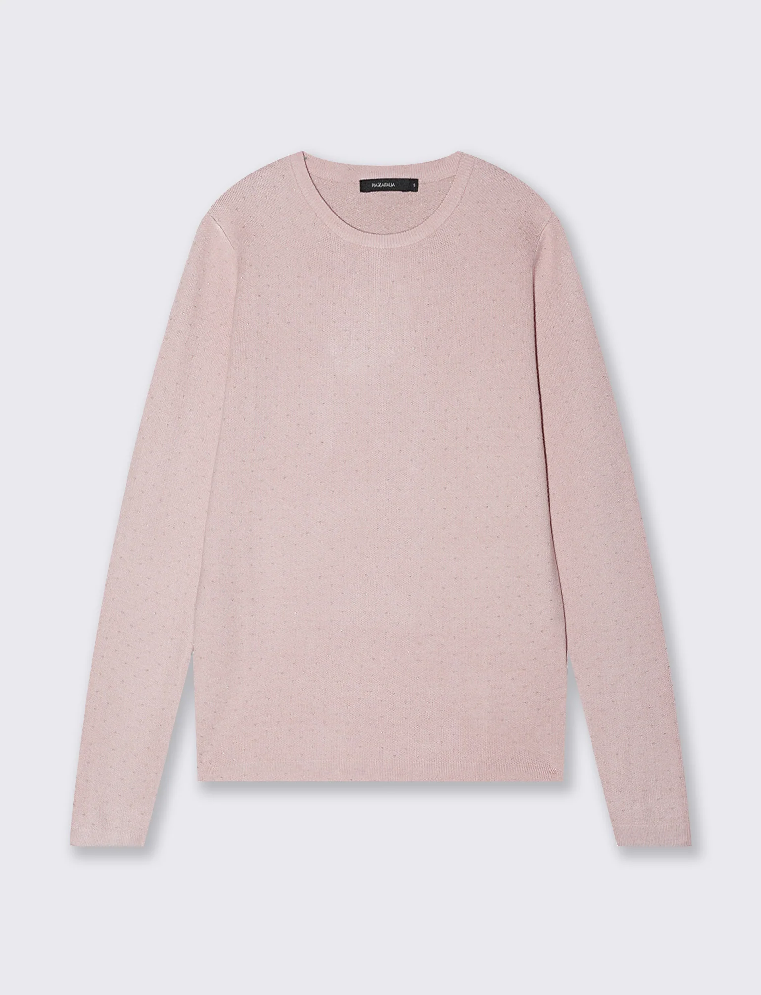 PULLOVER CON POIS - Rosa polvere