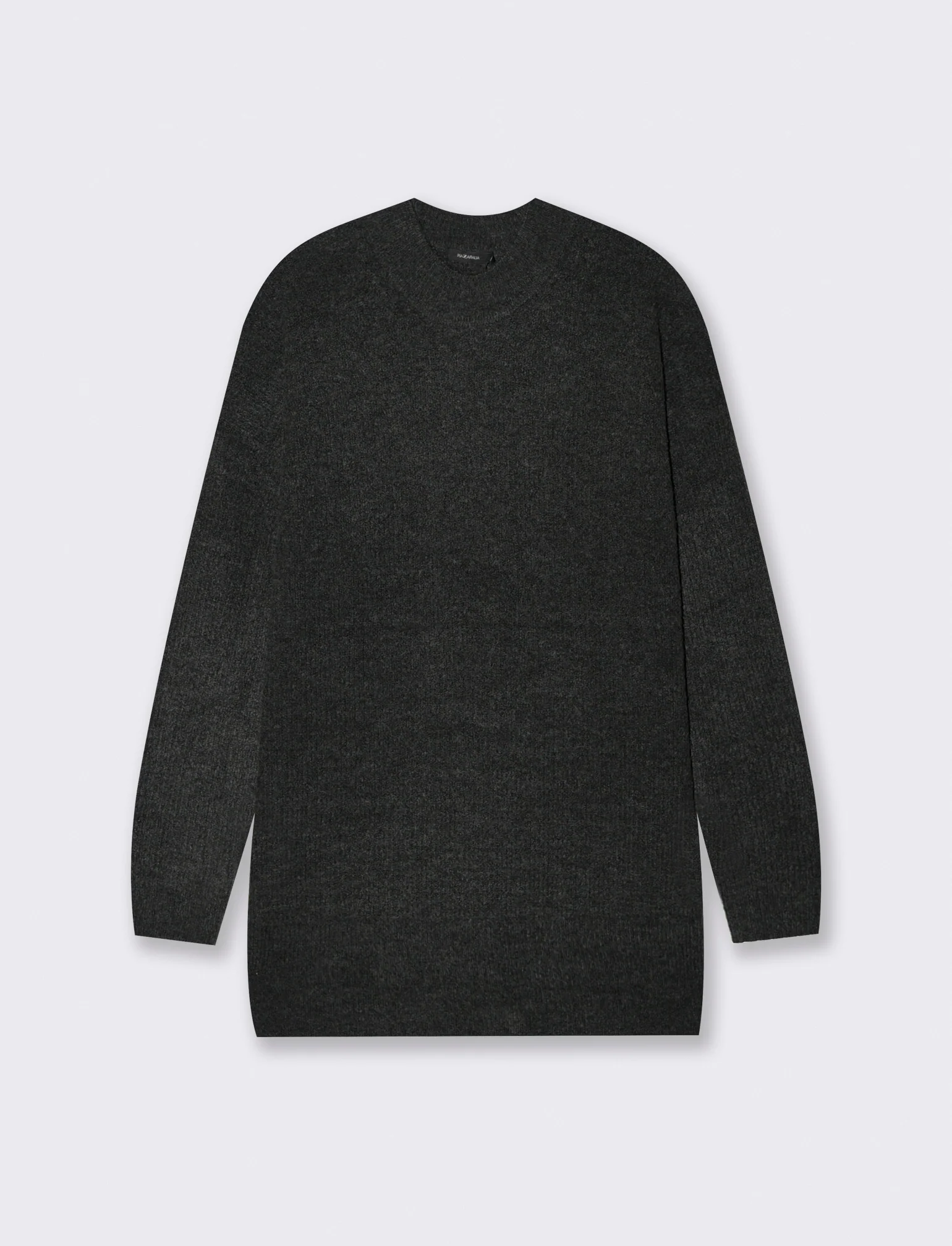 PULLOVER CON SPACCHI LATERALI - Antracite melange