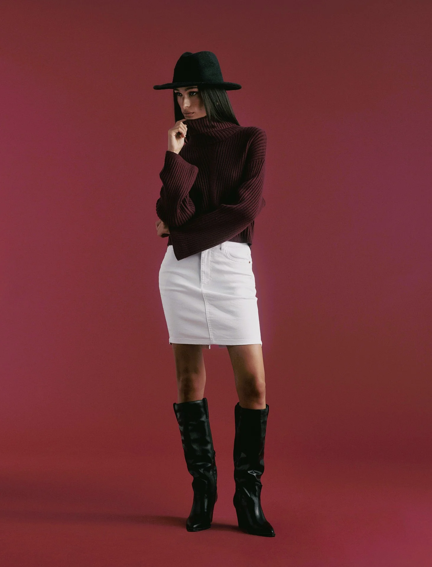 PULLOVER CROP - Vinaccia - Image 3