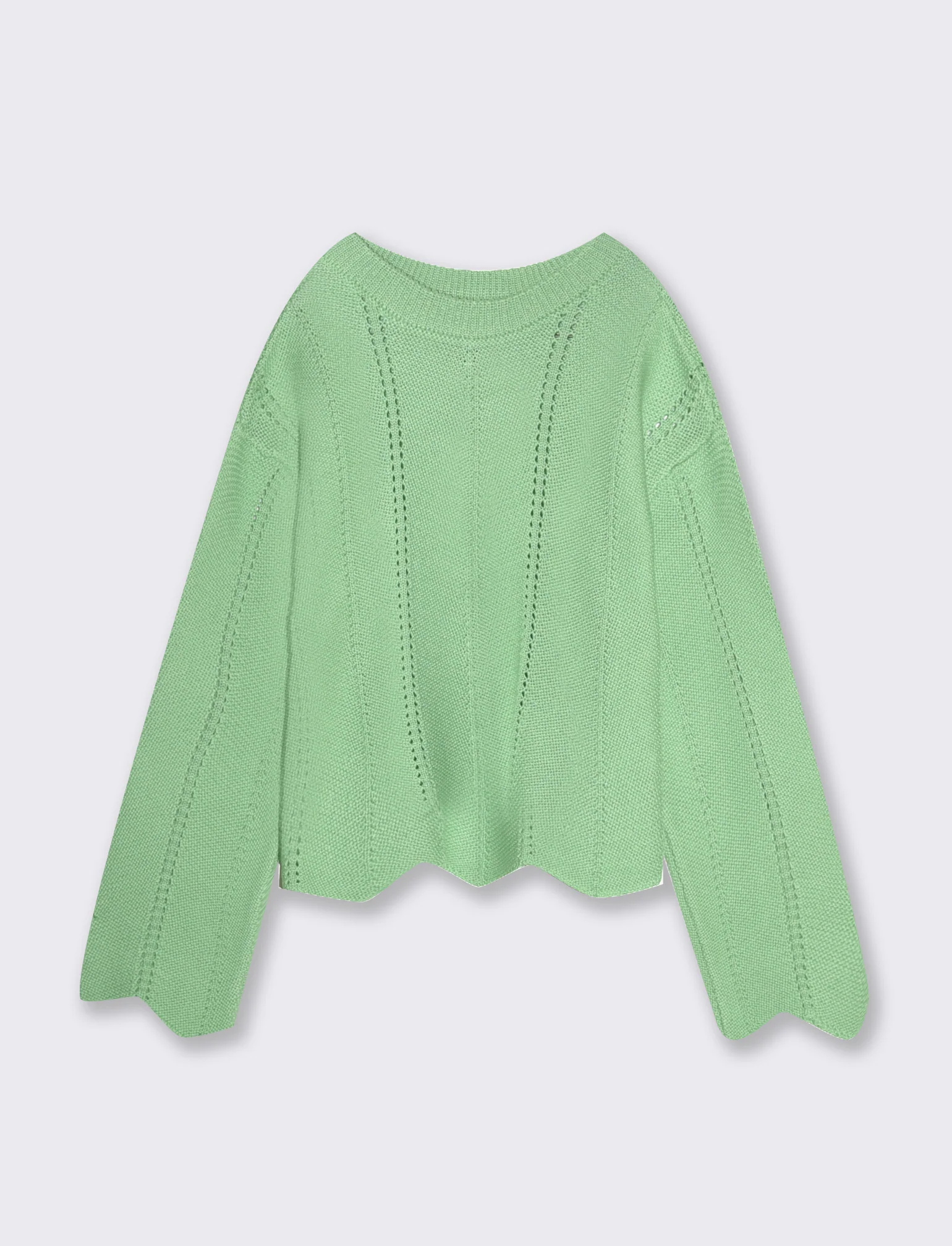 Pullover estivo da bambina - Verde - Image 3