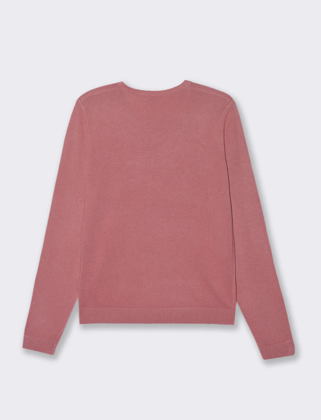 PULLOVER GIROCOLLO - Rosa polvere - Image 3