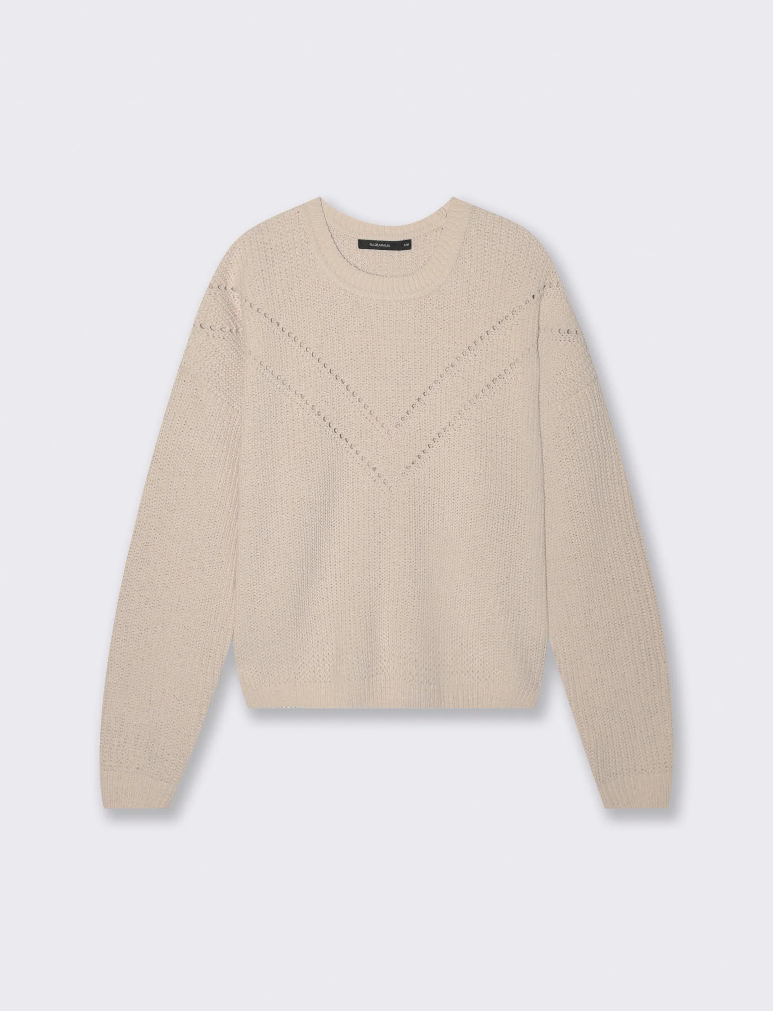 PULLOVER IN CINIGLIA - Beige grano